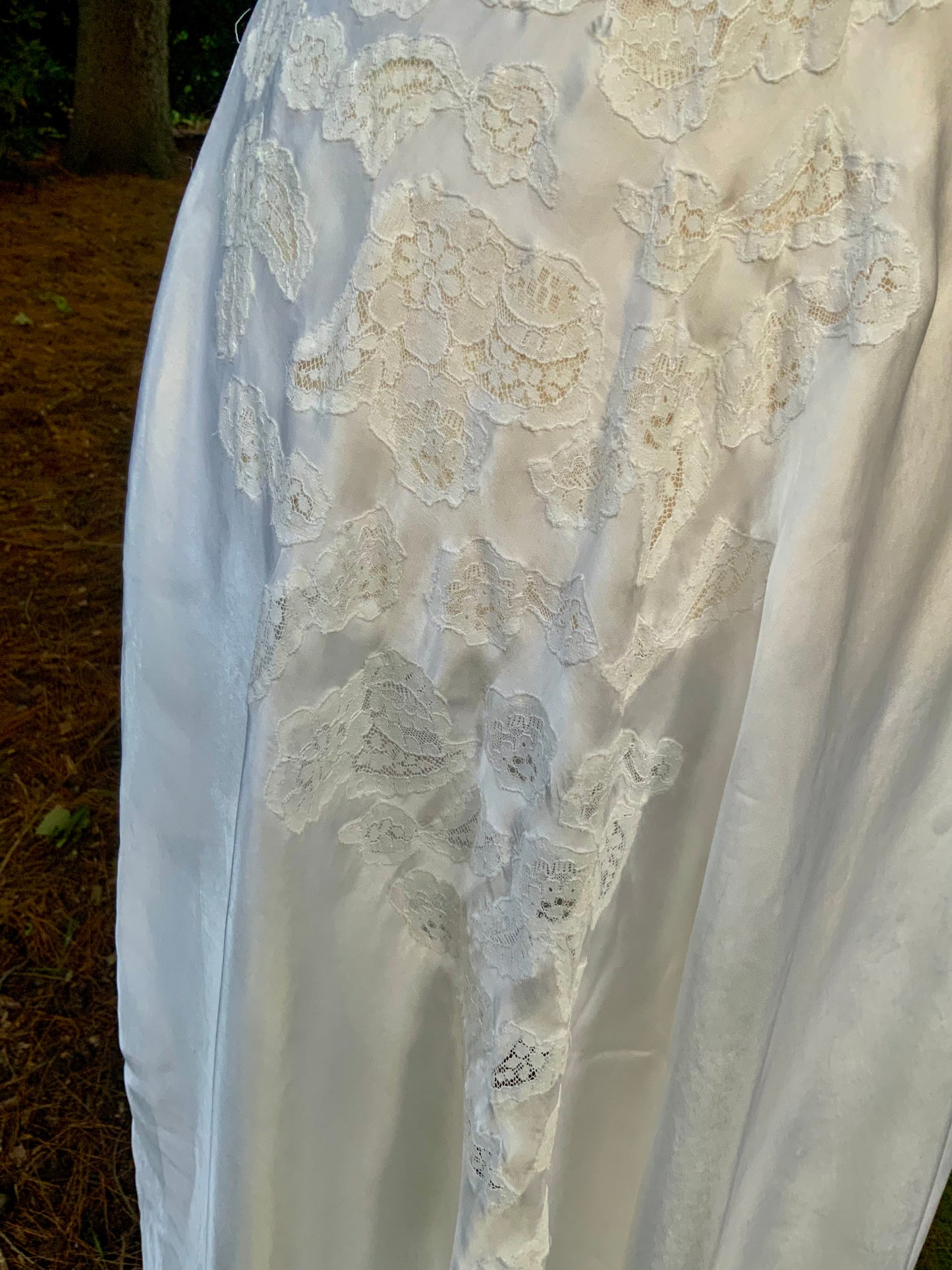 1930s Ivory Satin Lace Slip Dress | Luxury Vintage Bias Cut Nightgown | Old Hollywood Bridal Boudoir Gown | Romantic Wedding Lingerie- Bridal Nightgown
-30xx