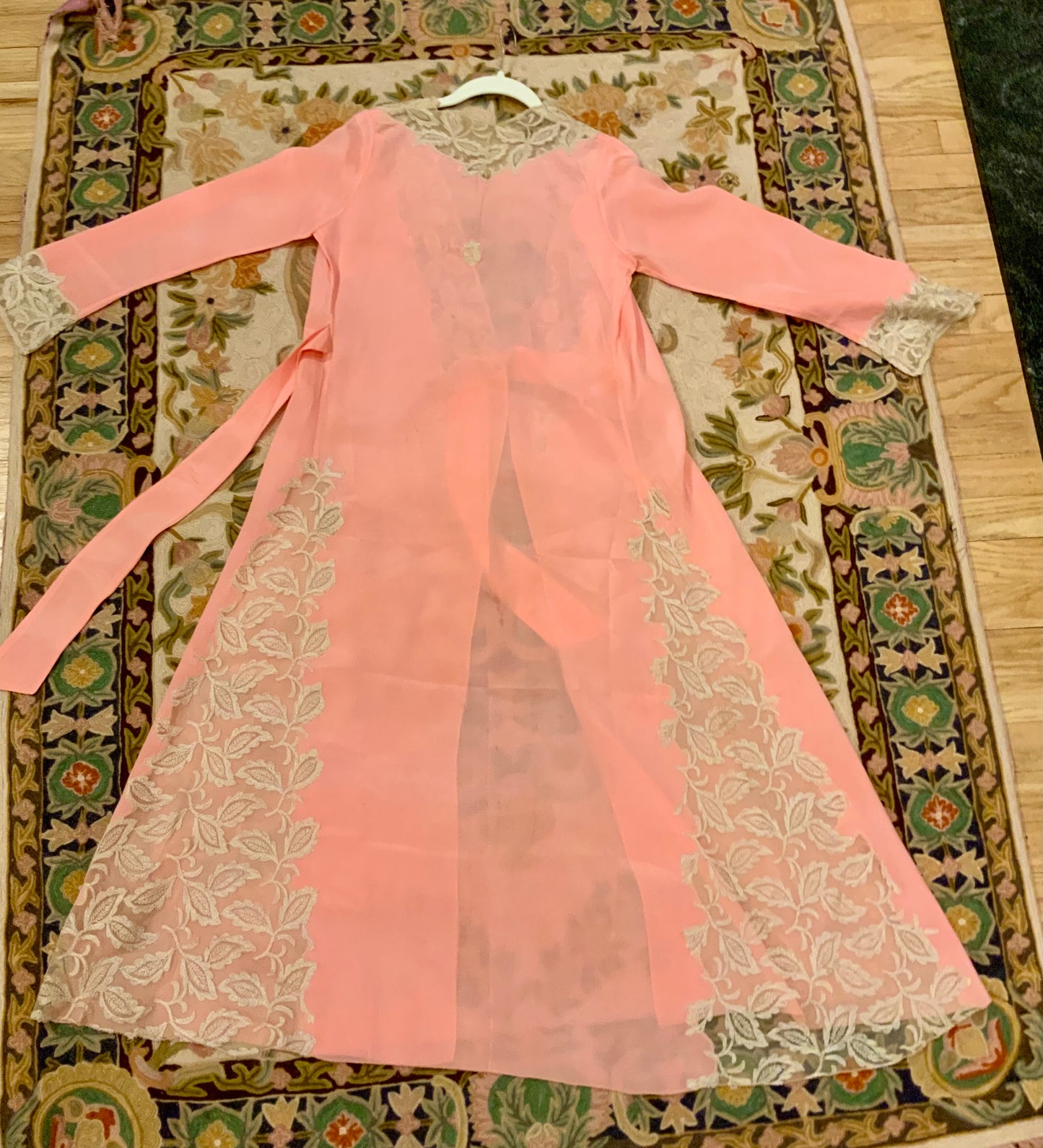 Silk Lace Robe - 50s - Luxury Lingerie-50BQ