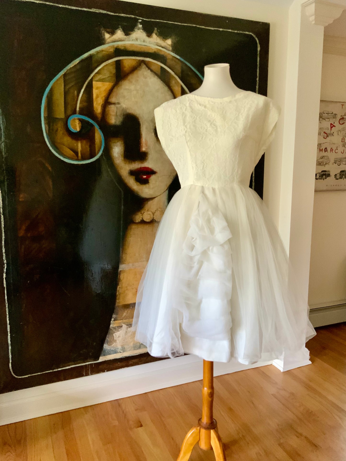 Wedding Dress / Prom Dress White - 50s