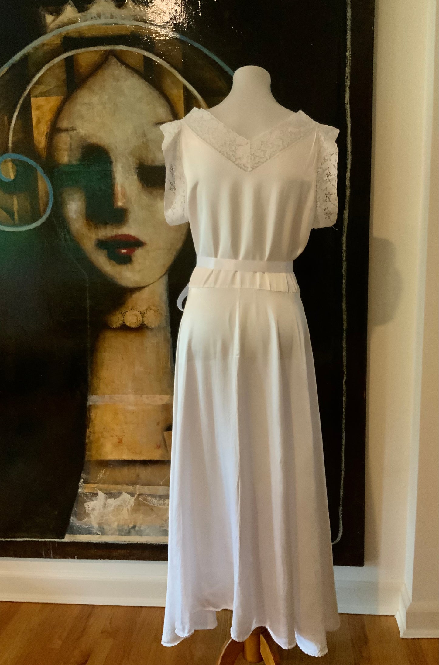 Bridal Nightgown Satin - 40s