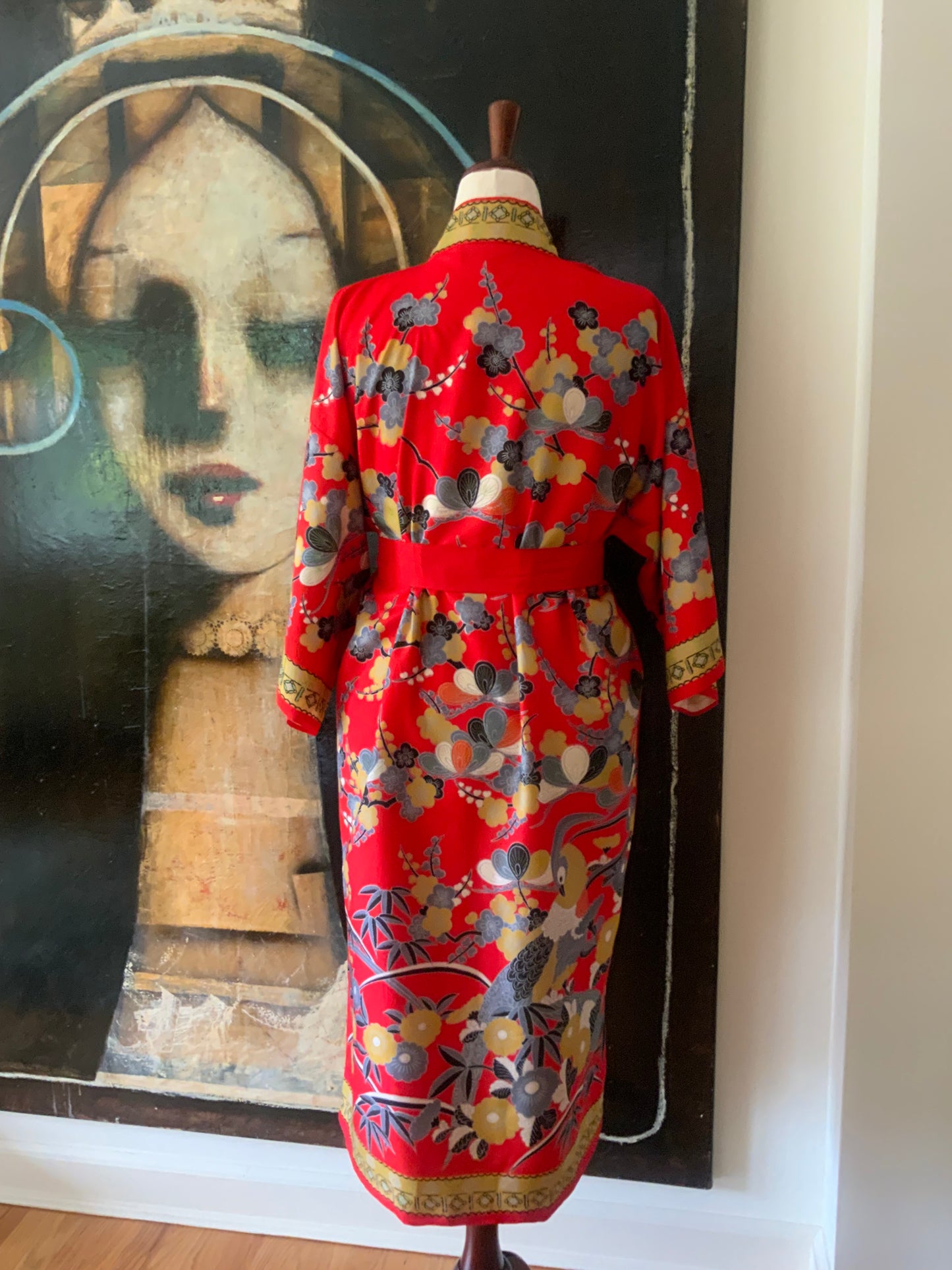 Shirokiya Silk Robe - Made in Japan - 60s - 60K