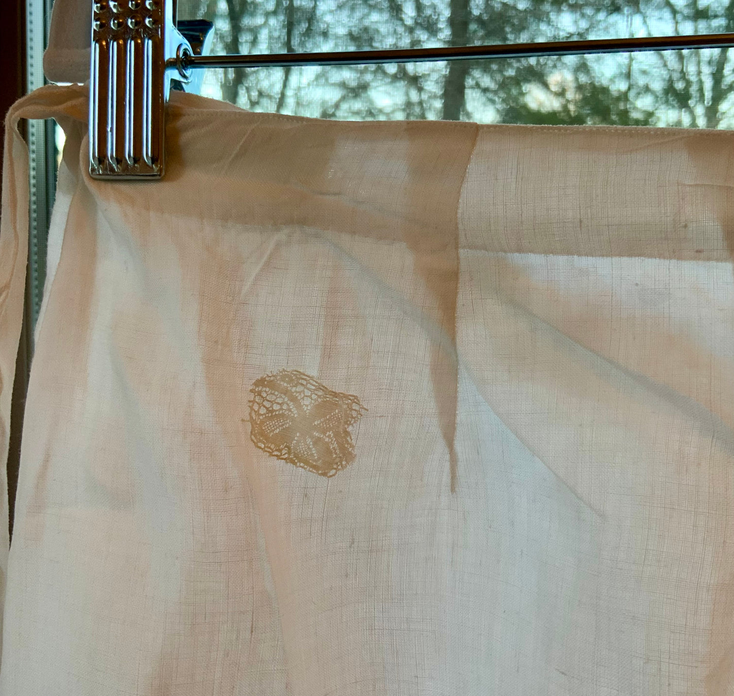 Antique Edwardian Cotton Bloomers with Hand Crochet Lace and “Rosita” Embroidery – c.1905–1915-ED68