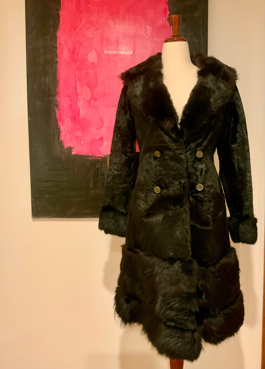 Mid-Century Argentine Pony Skin & Fox Fur Coat | Ayelén Buenos Aires | c. 1960s- 60M
