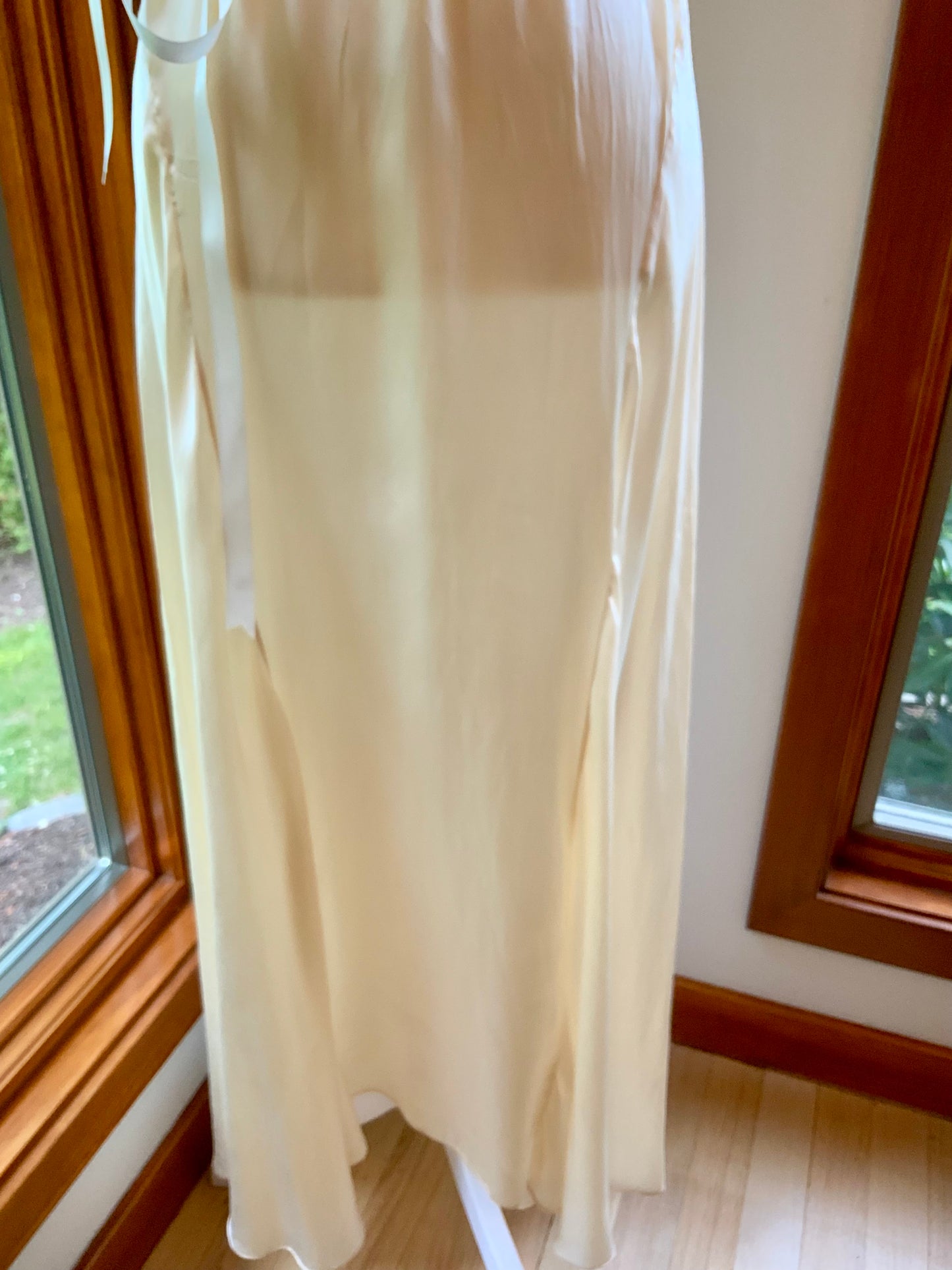 Anita’s Embroidered Pure Silk Nightgown / Slip Dress- 20s - 20R