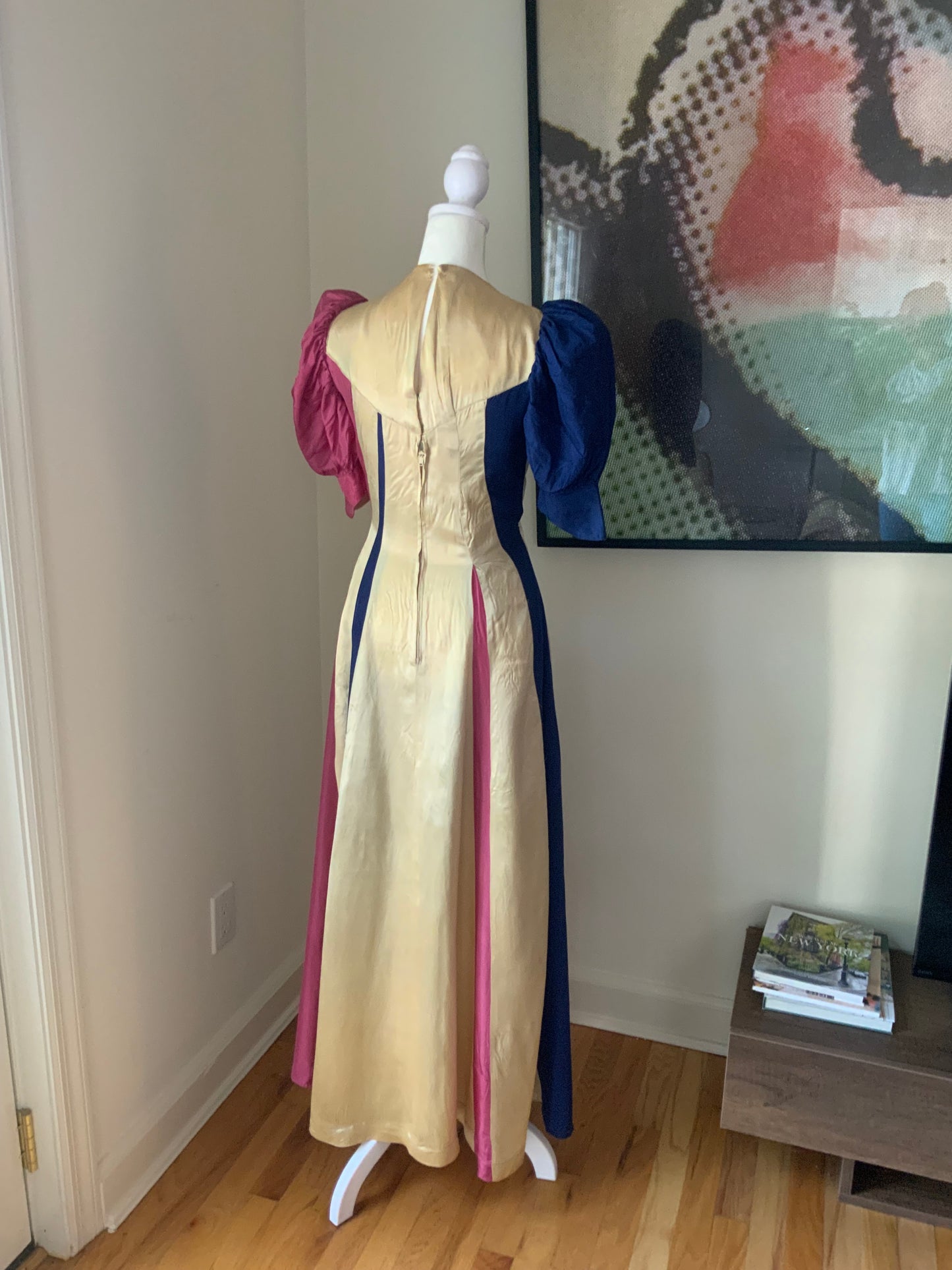 RARE Satin Evening Dress - 30s Early 40s - 30AG