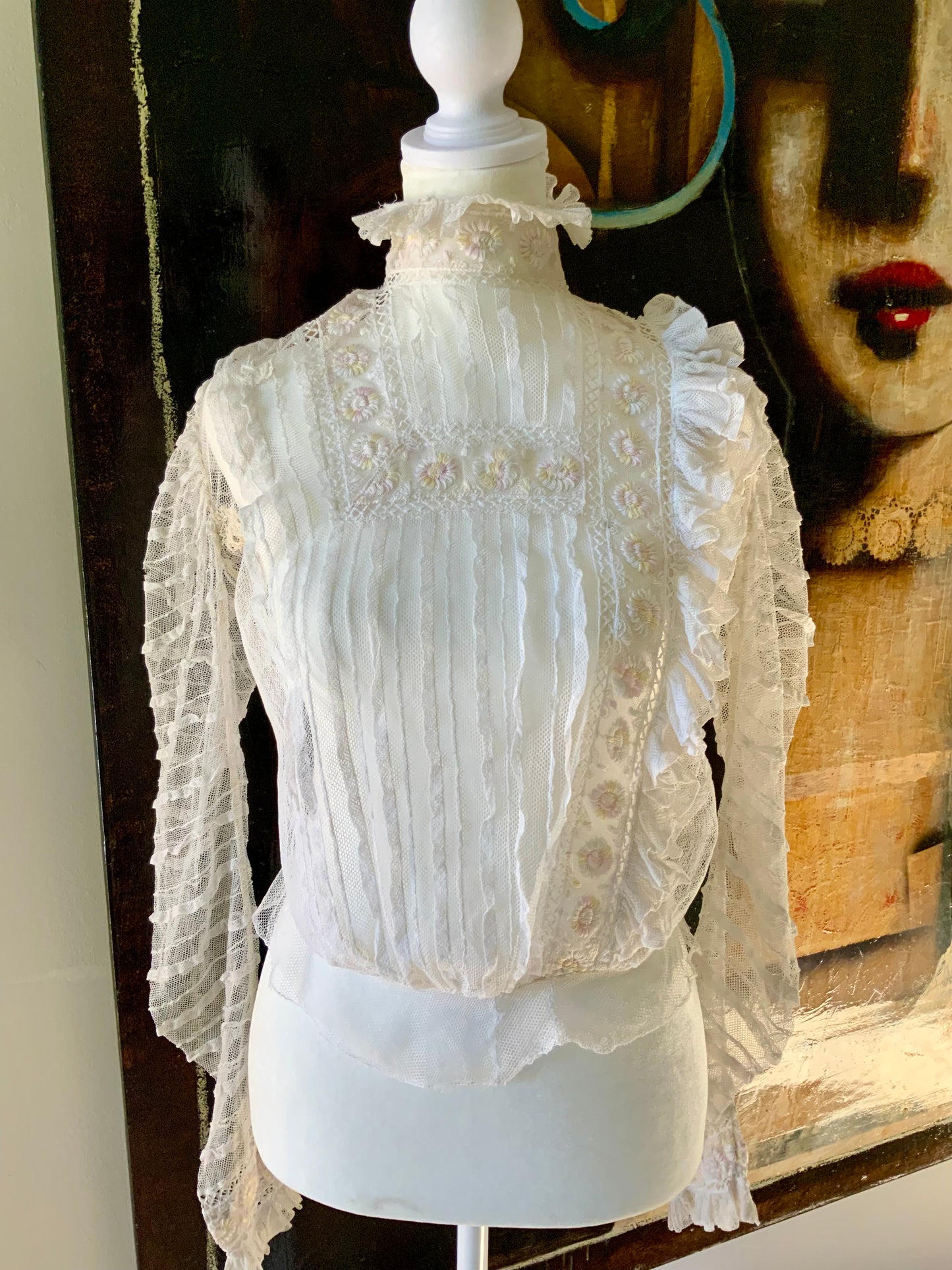 Sheer Blouse - Late Victorian / Early Edwardian -VI16