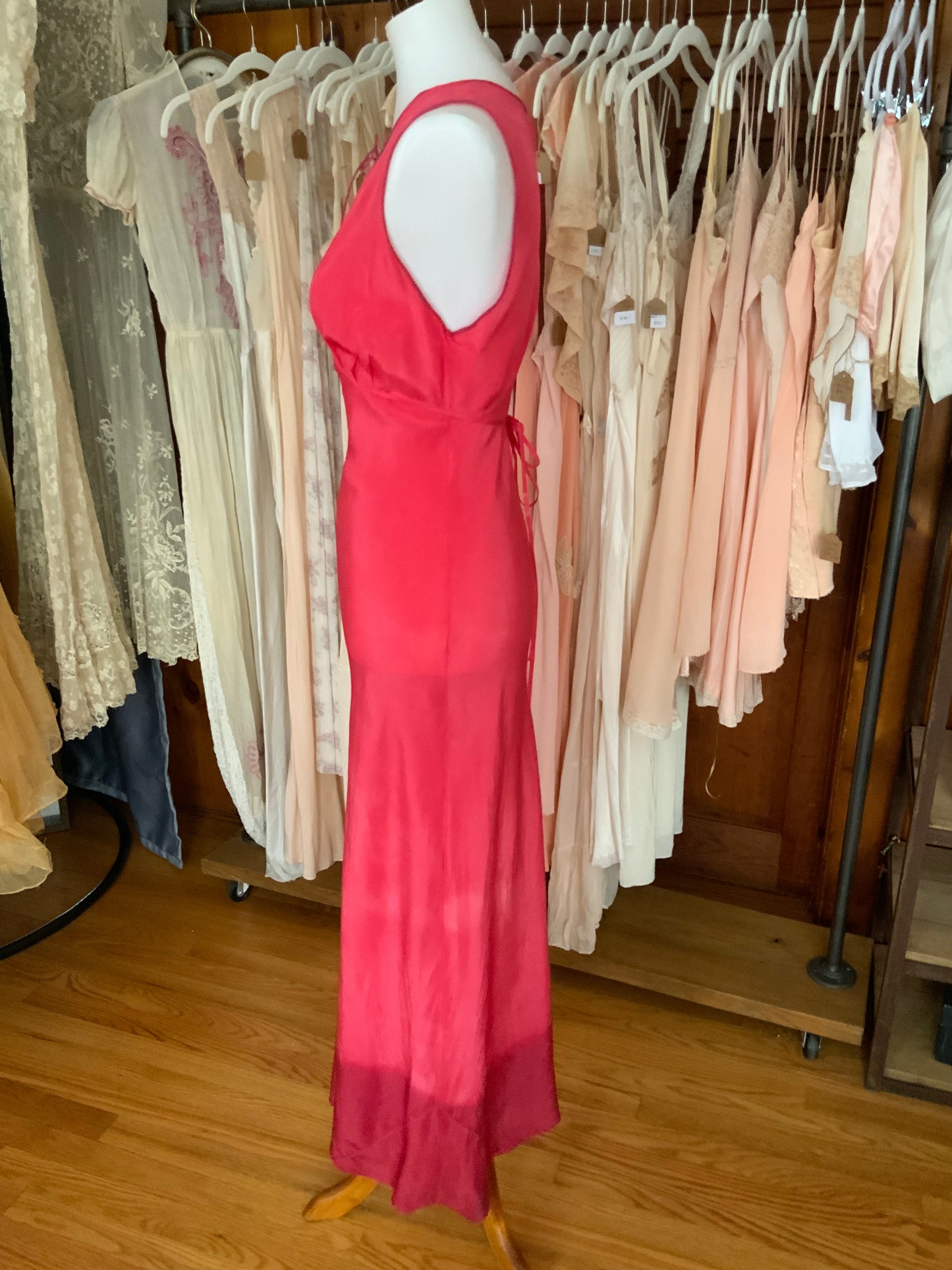 Hand Dyed Silk Nightgown - 50s
