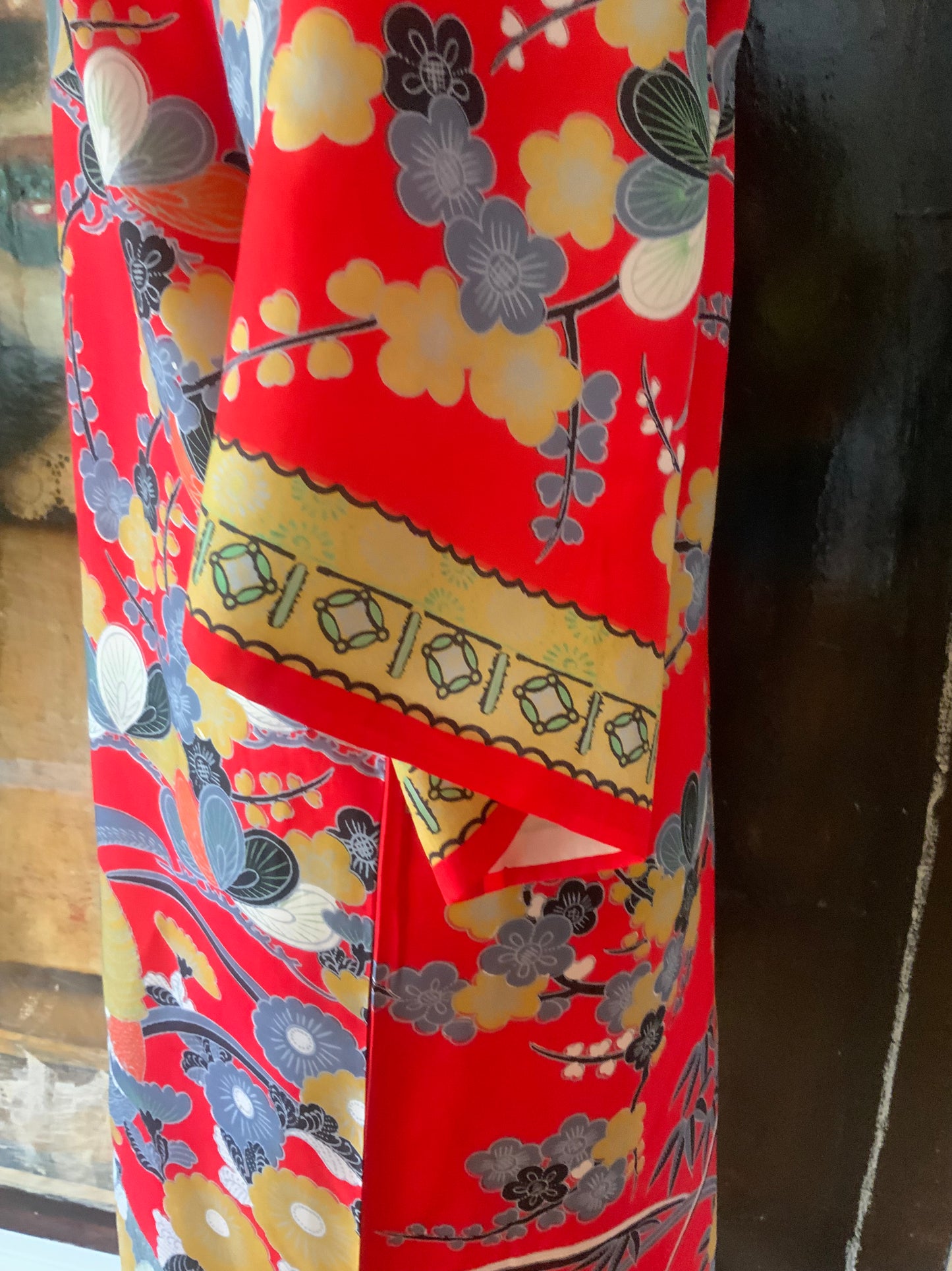 Shirokiya Silk Robe - Made in Japan - 60s - 60K