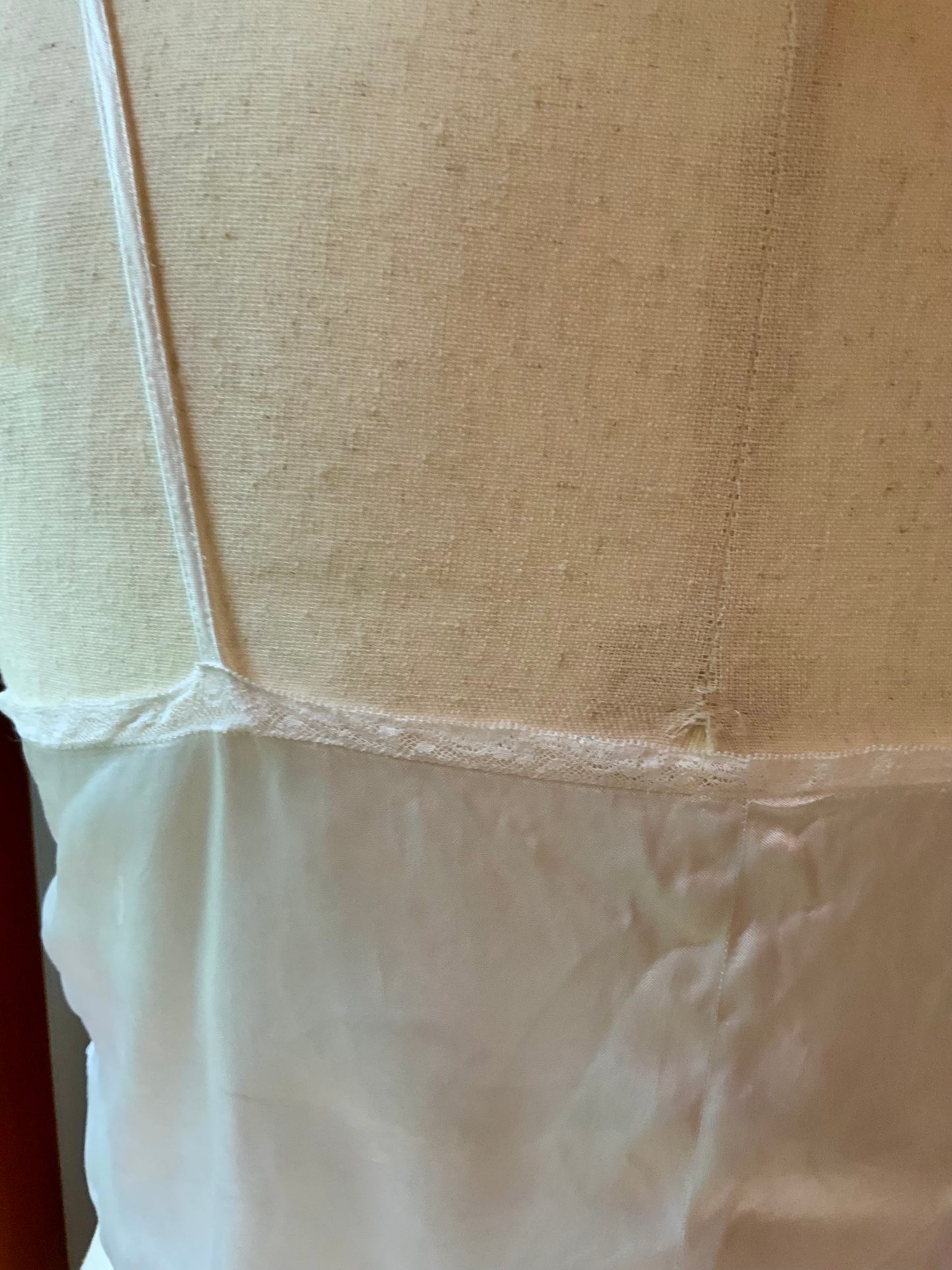 1930s Camisole Top | Reimagined Vintage Slip | Ivory Cropped Lingerie Cami-30DF