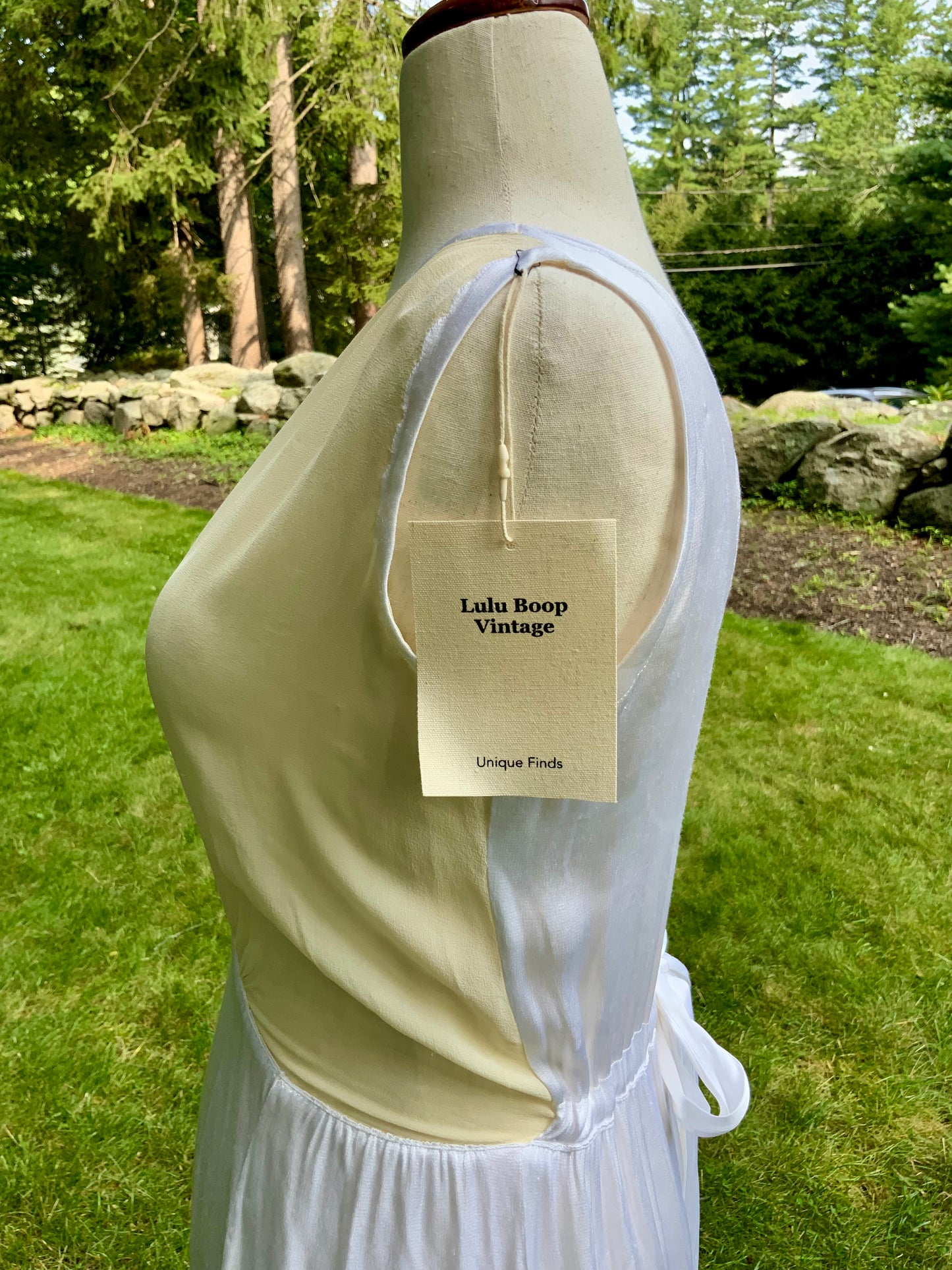 1930s Ivory Silk Chiffon and White Satin Boudoir Dress. Bridal Boudoir. 30cc