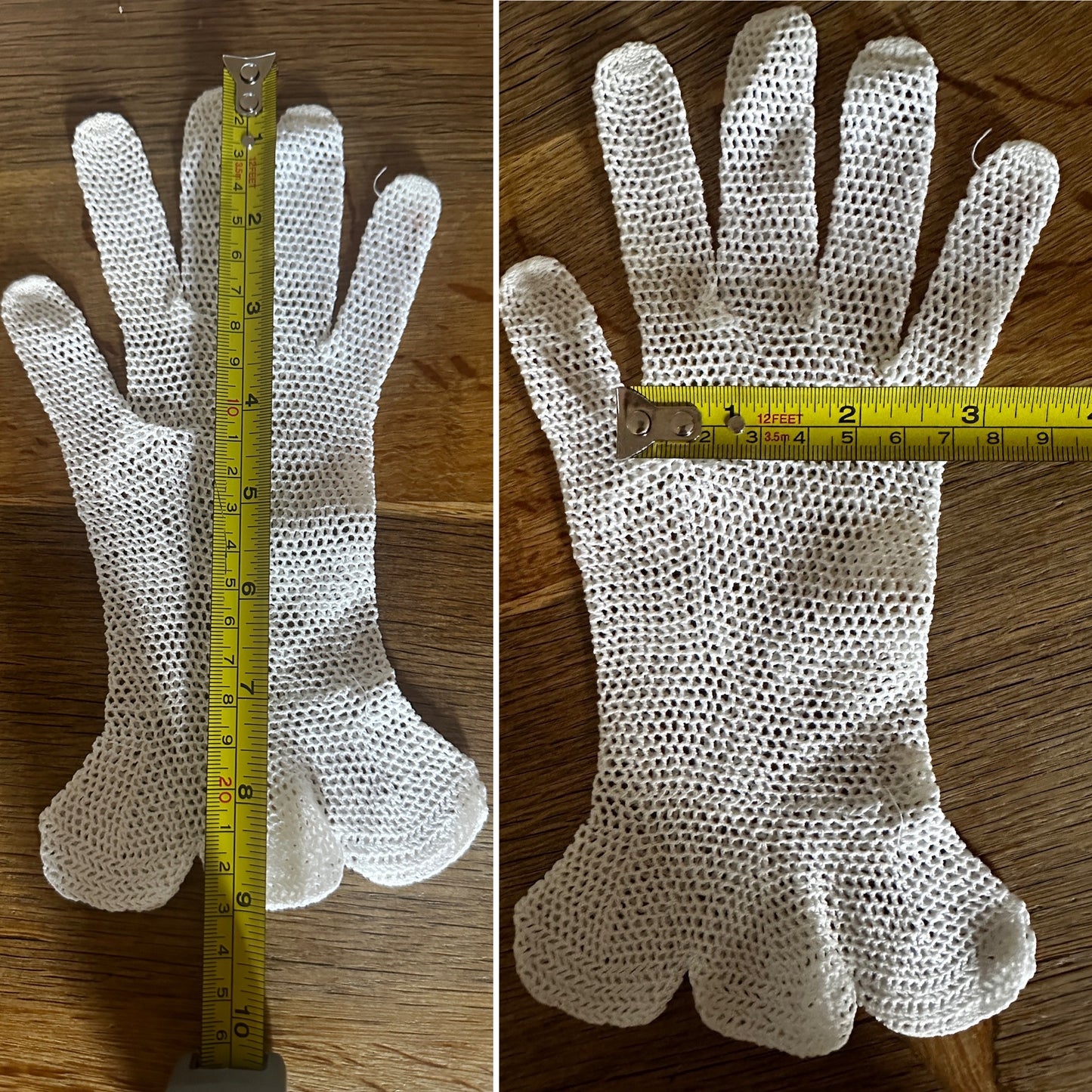 Mesh Gloves - White - 60s