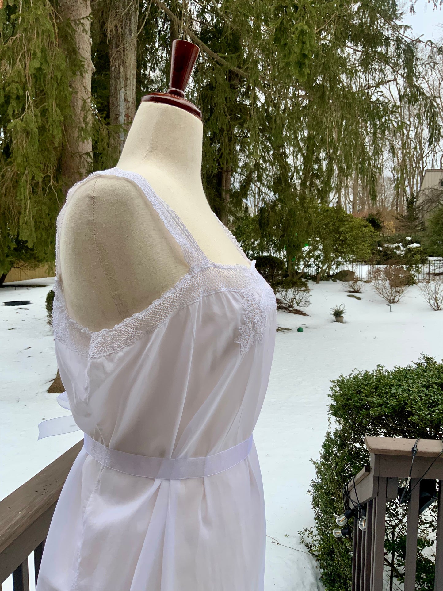 Edwardian White Cotton Teddy | 1910s Crochet Lace Step-In Chemise | Antique  Lingerie-ED54