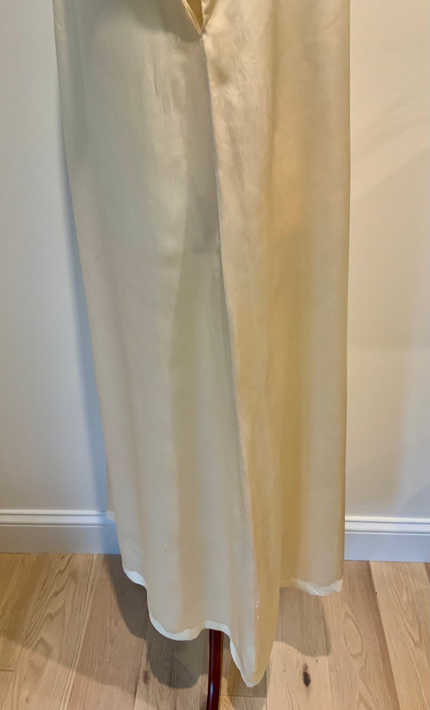 Iconic 1930s Champagne Pure Silk Nightgown | Reimagined Vintage Silk Dress-20ax
