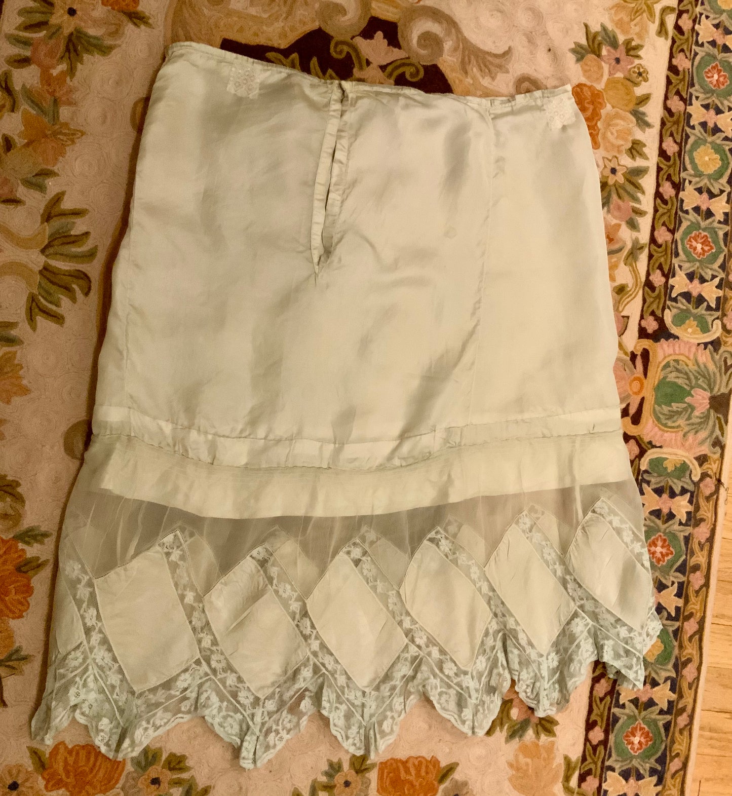 Edwardian Silk Petticoat Skirt c.1910s | Oppenheim, Collins & Co.-ED33