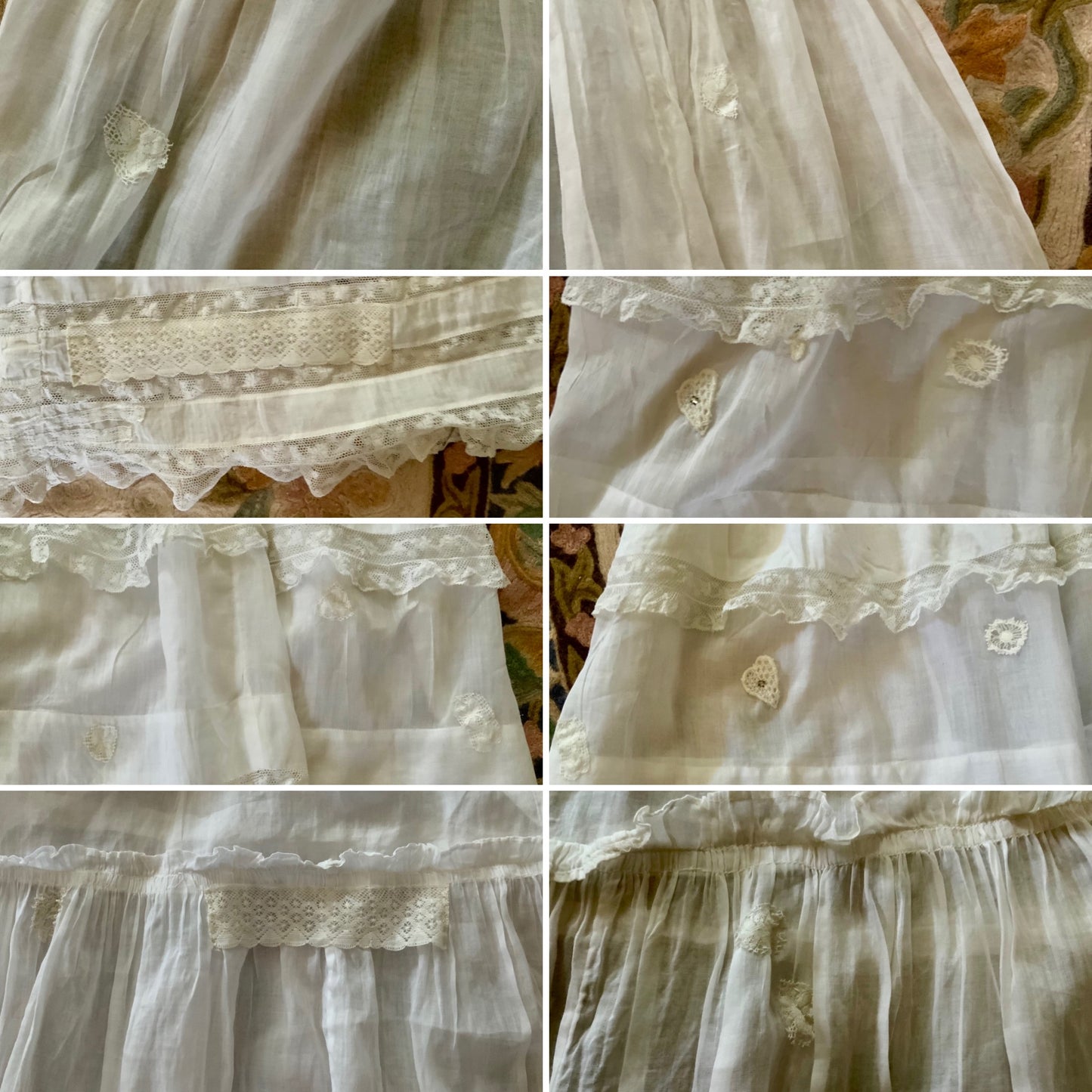 Edwardian Antique White Lawn Dress 1905–1915 • Bridal / Garden Party- ED35