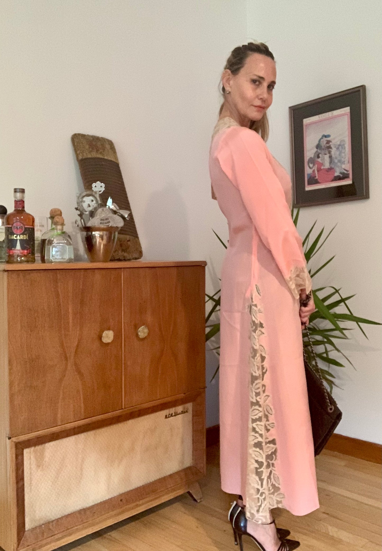 Silk Lace Robe - 50s - Luxury Lingerie-50BQ