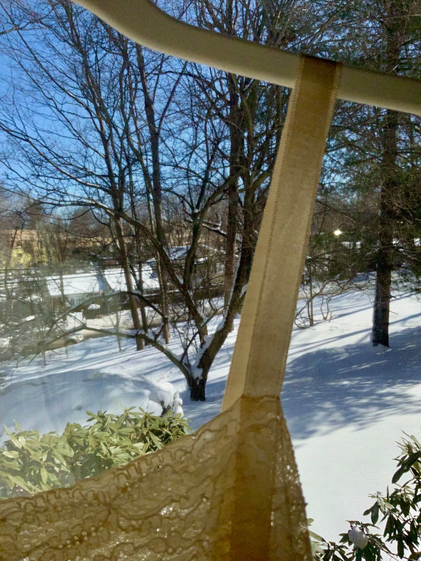 1940s Peach Silk Slip Dress with Antique Lace Appliqué — Pure Silk Boudoir Nightgown-40AU