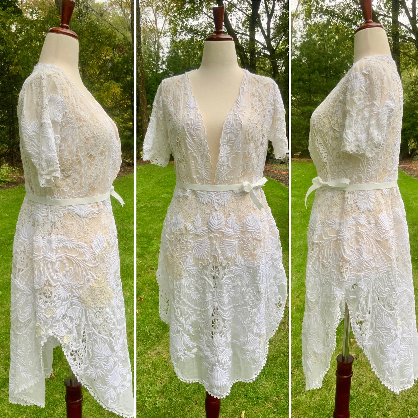 Edwardian Hand-Restored Antique Lace Dress | Circa 1905–1915 | One-of-a-Kind Wearable Art - ED20