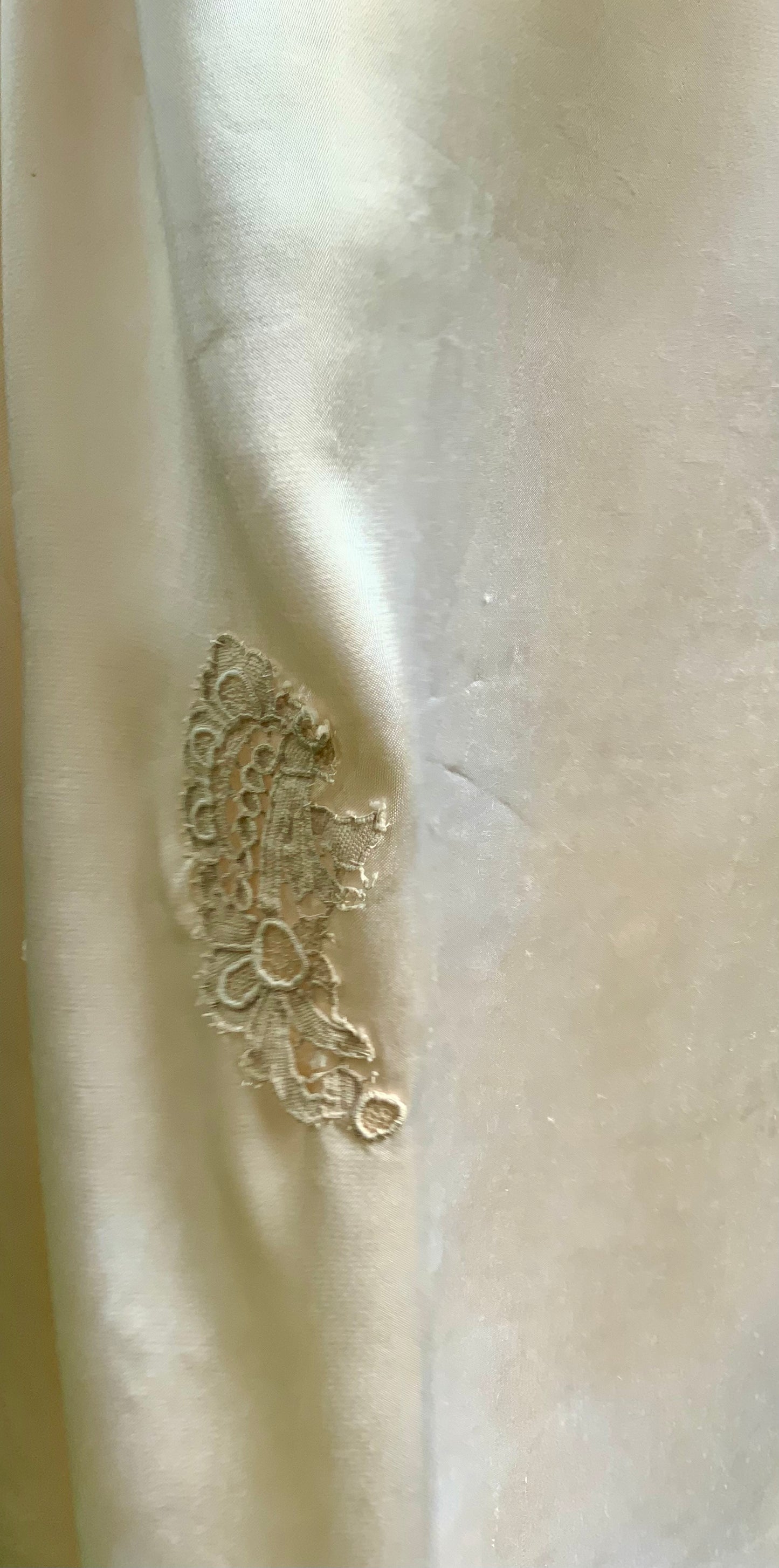 1930s Silk Chiffon Hostess Gown | Blush Pink Boudoir Dress | Restored Antique Lingerie.Tea Dyed-30D