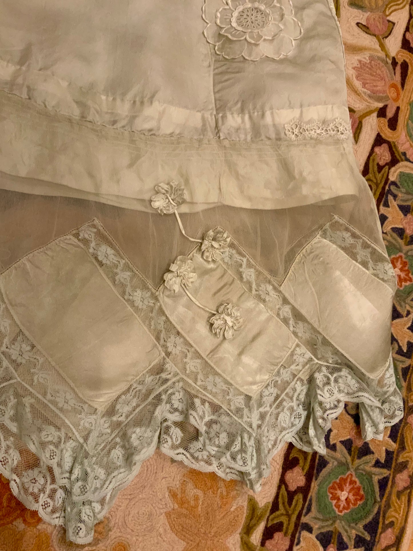 Edwardian Silk Petticoat Skirt c.1910s | Oppenheim, Collins & Co.-ED33