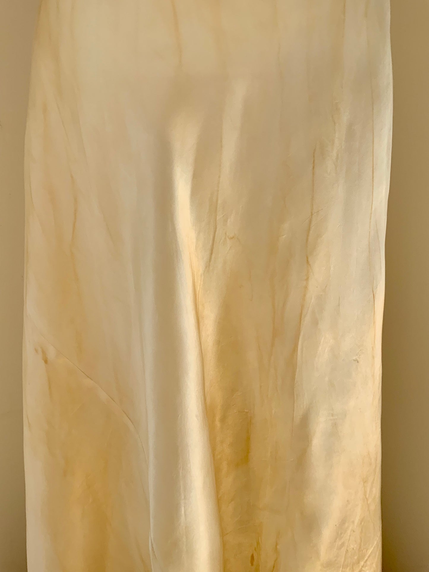 Hand Dyed Vintage Bridal lNightgown - 40s - 40I