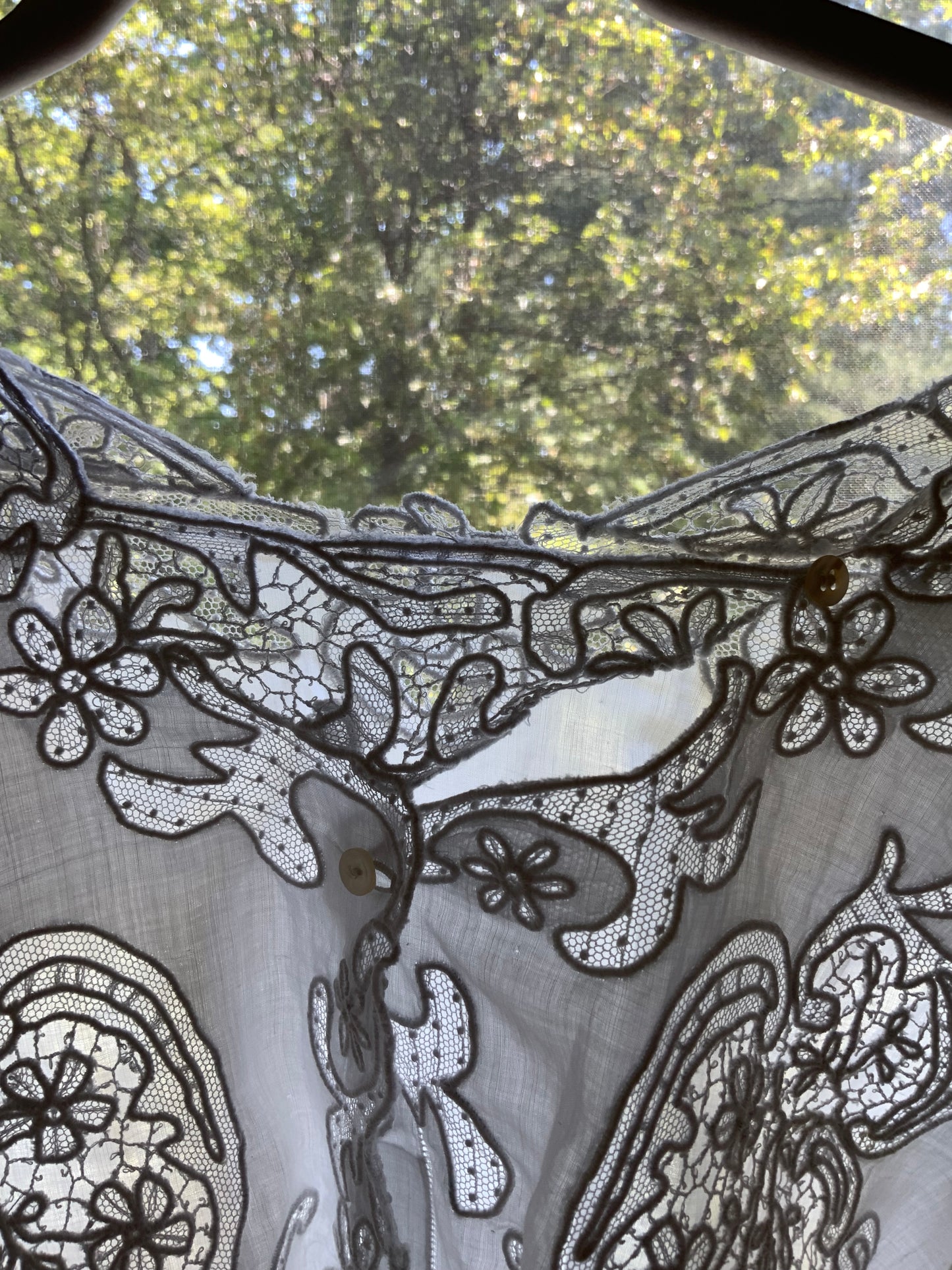 Exceptional Antique Edwardian Whitework Lace Blouse | Masterpiece Net Lace & Embroidery-Rare-ED83