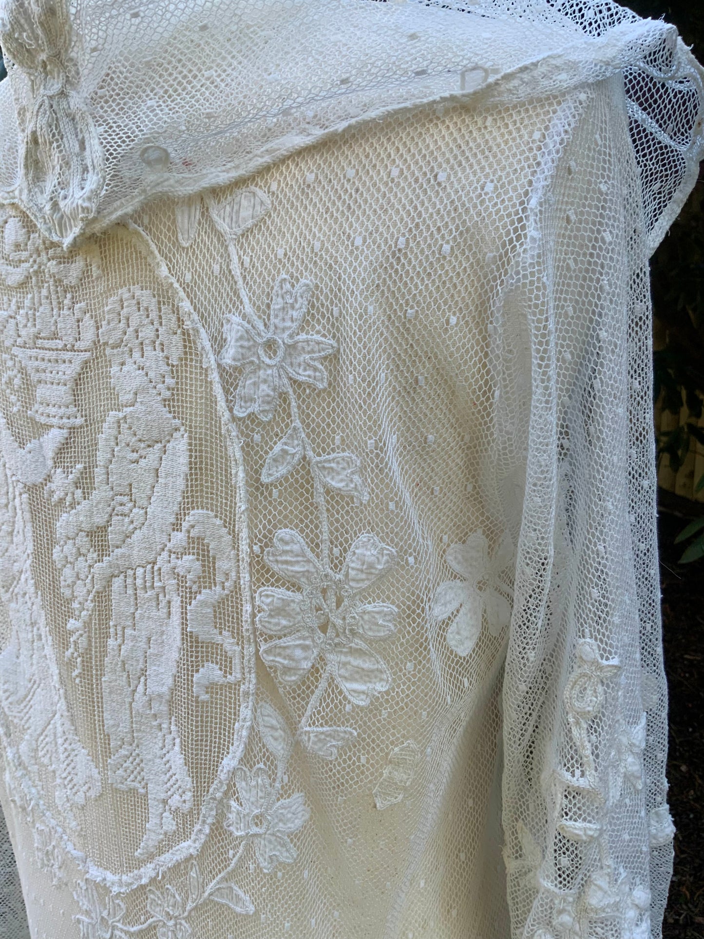 Museum-Quality Edwardian Lace Ceremonial Lingerie Tunic, Circa 1900–1910-ED30