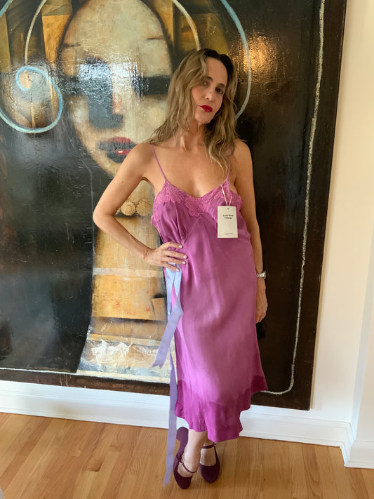 Hand Dyed Slip Dress - 50s - 50L