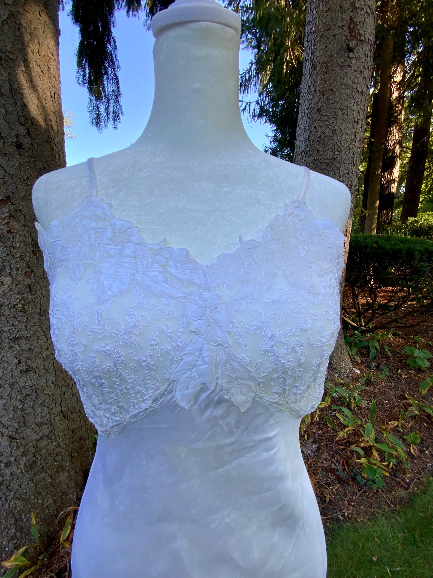Stunning Bridal  Slip Dress - Satin - 50s - 50BO