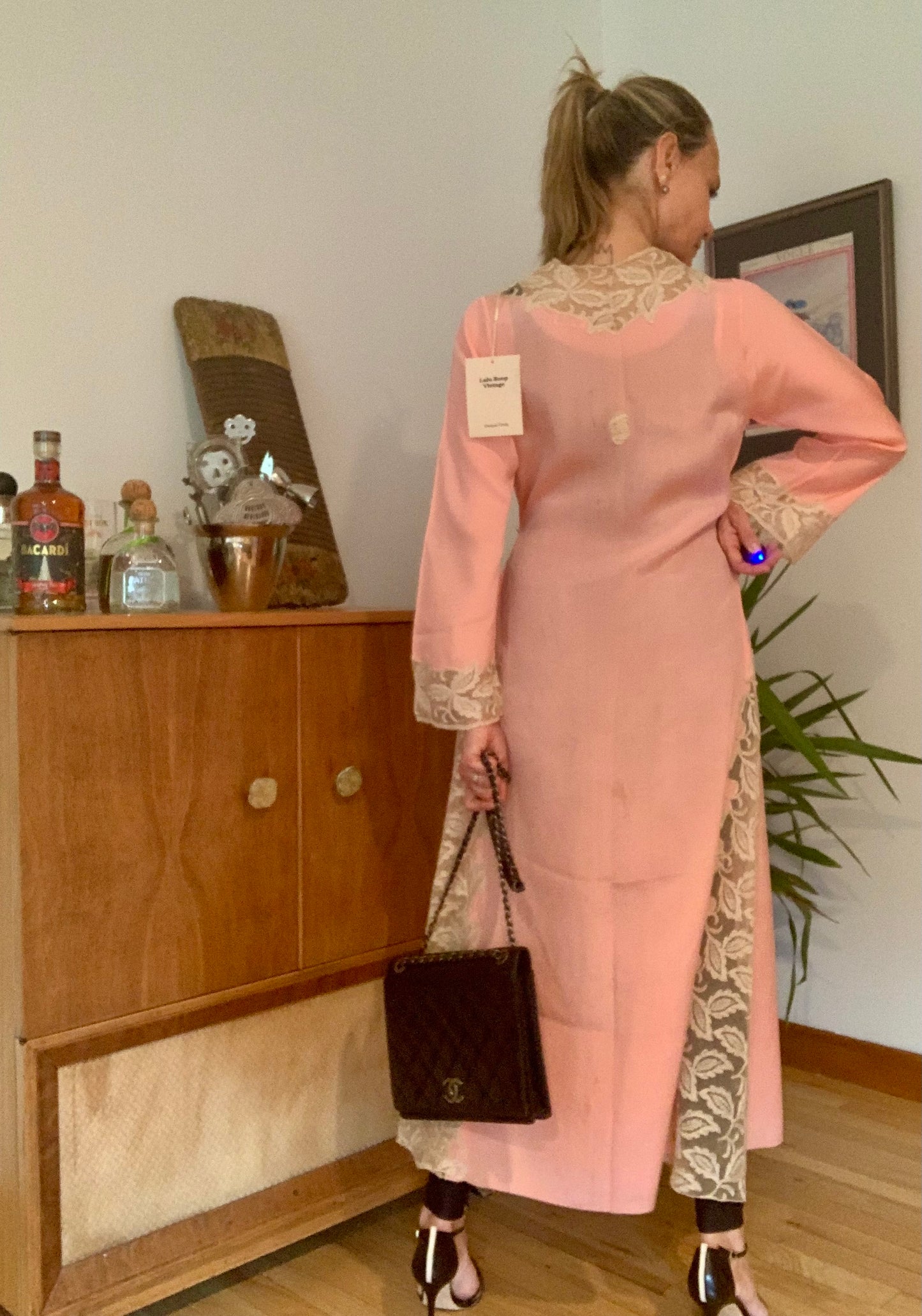 Silk Lace Robe - 50s - Luxury Lingerie-50BQ