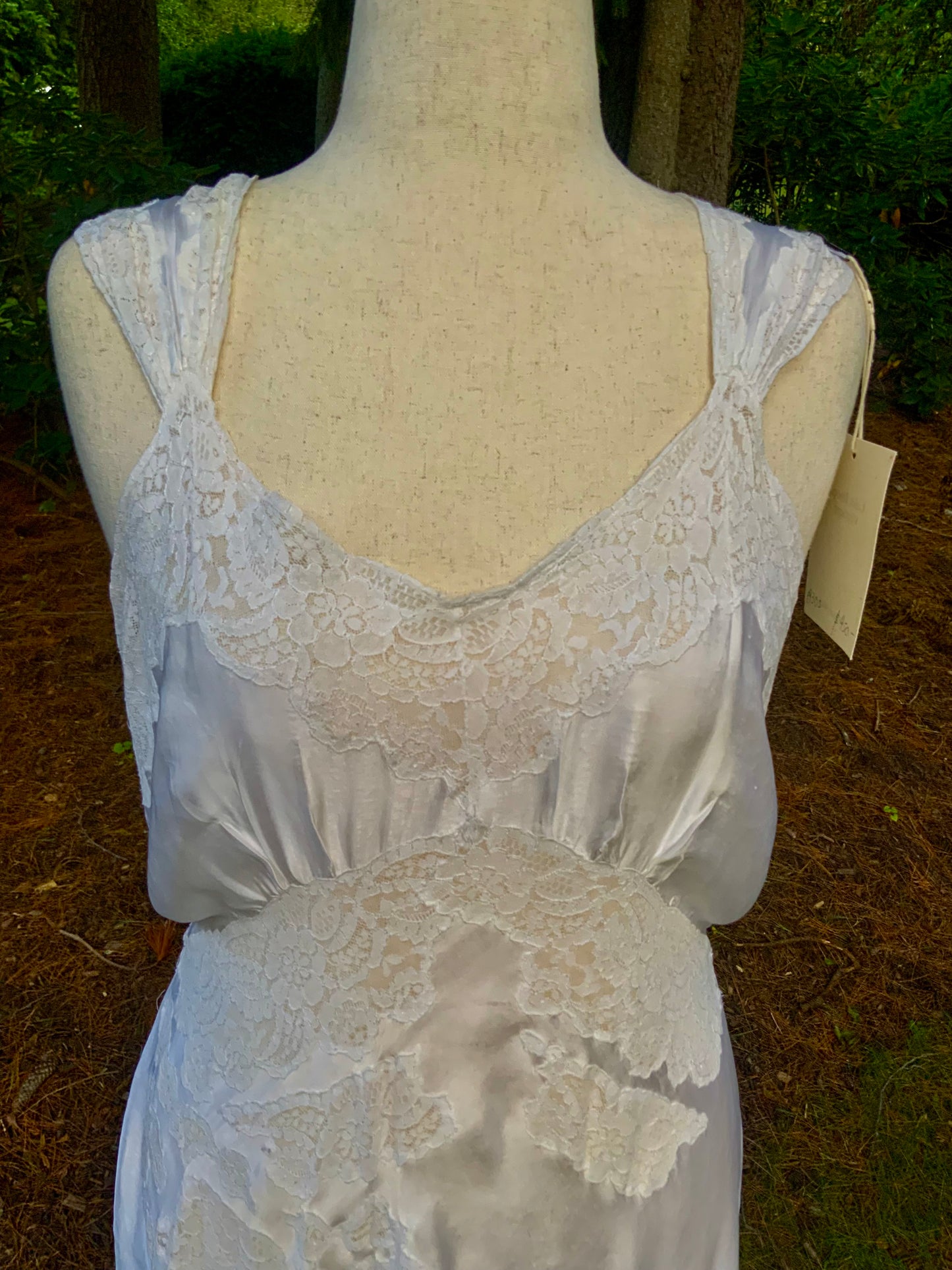1930s Ivory Satin Lace Slip Dress | Luxury Vintage Bias Cut Nightgown | Old Hollywood Bridal Boudoir Gown | Romantic Wedding Lingerie- Bridal Nightgown
-30xx