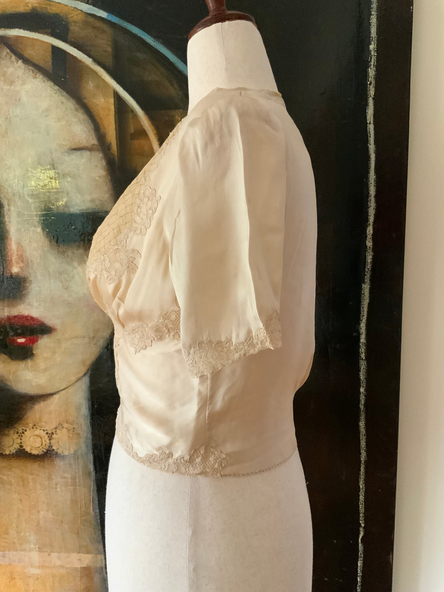 Silk Bed Jacket - 50s