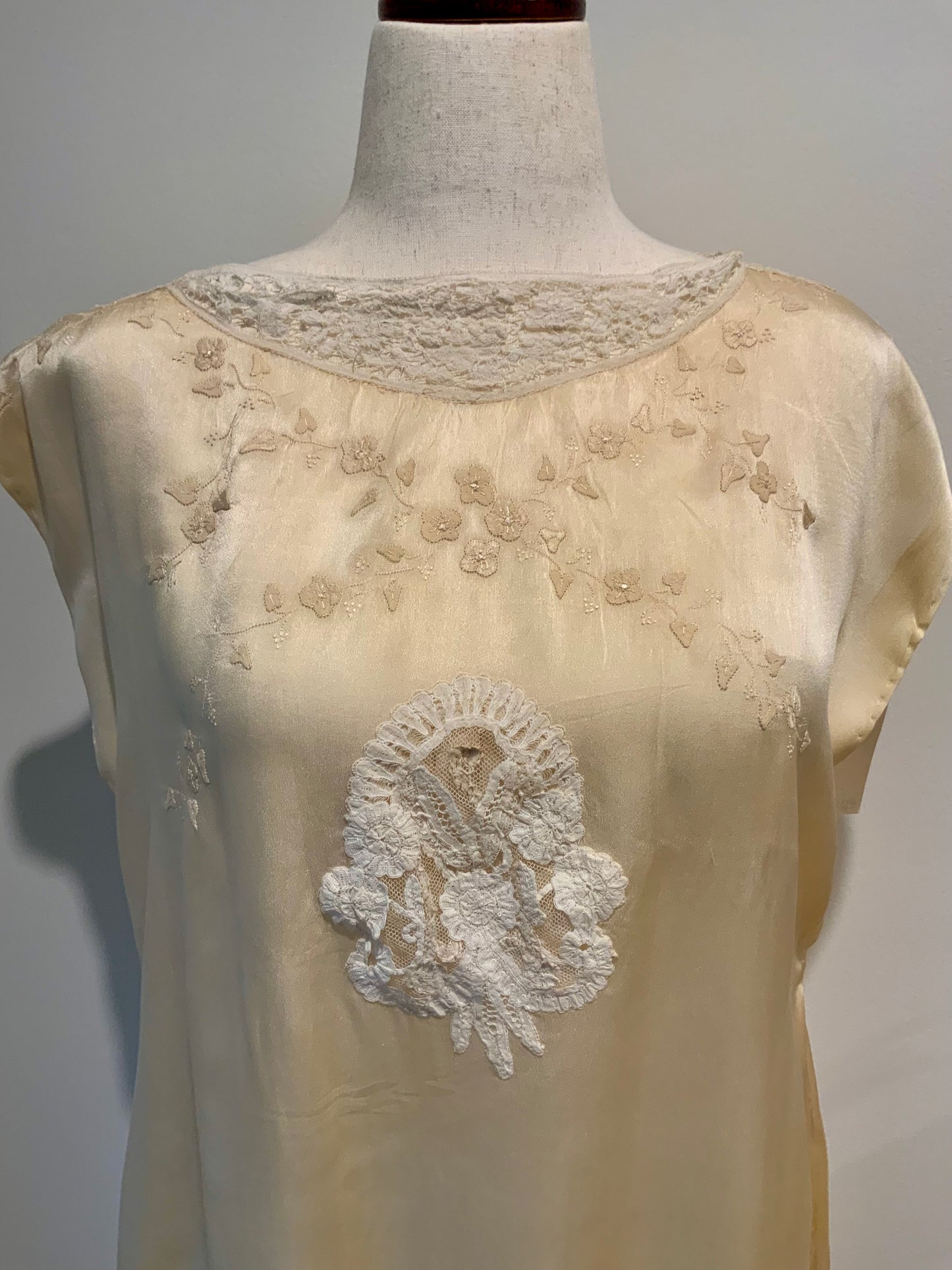 Iconic 1930s Champagne Pure Silk Nightgown | Reimagined Vintage Silk Dress-20ax