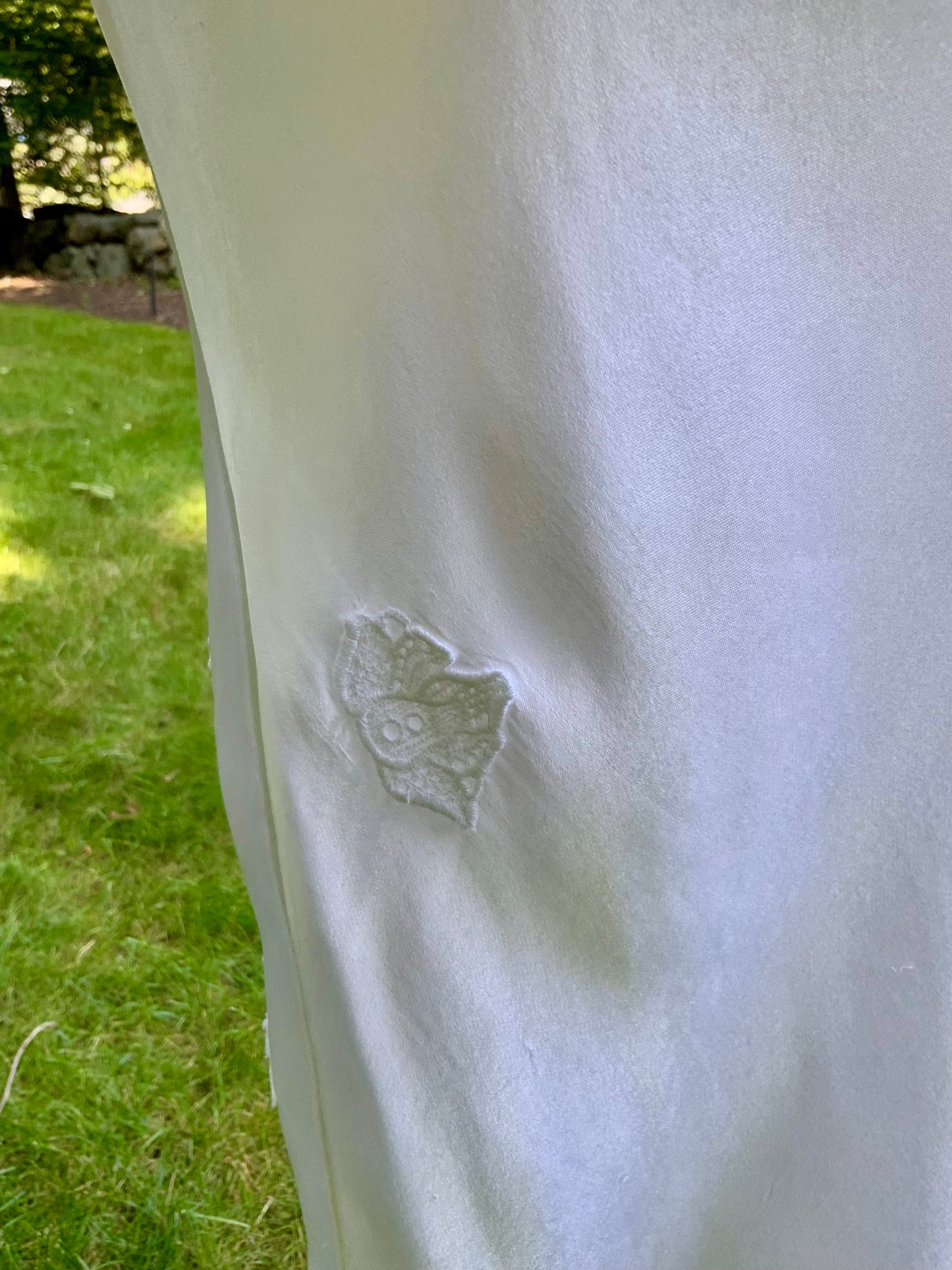 1930s Satin and Lace Bridal Slip Dress-30CT