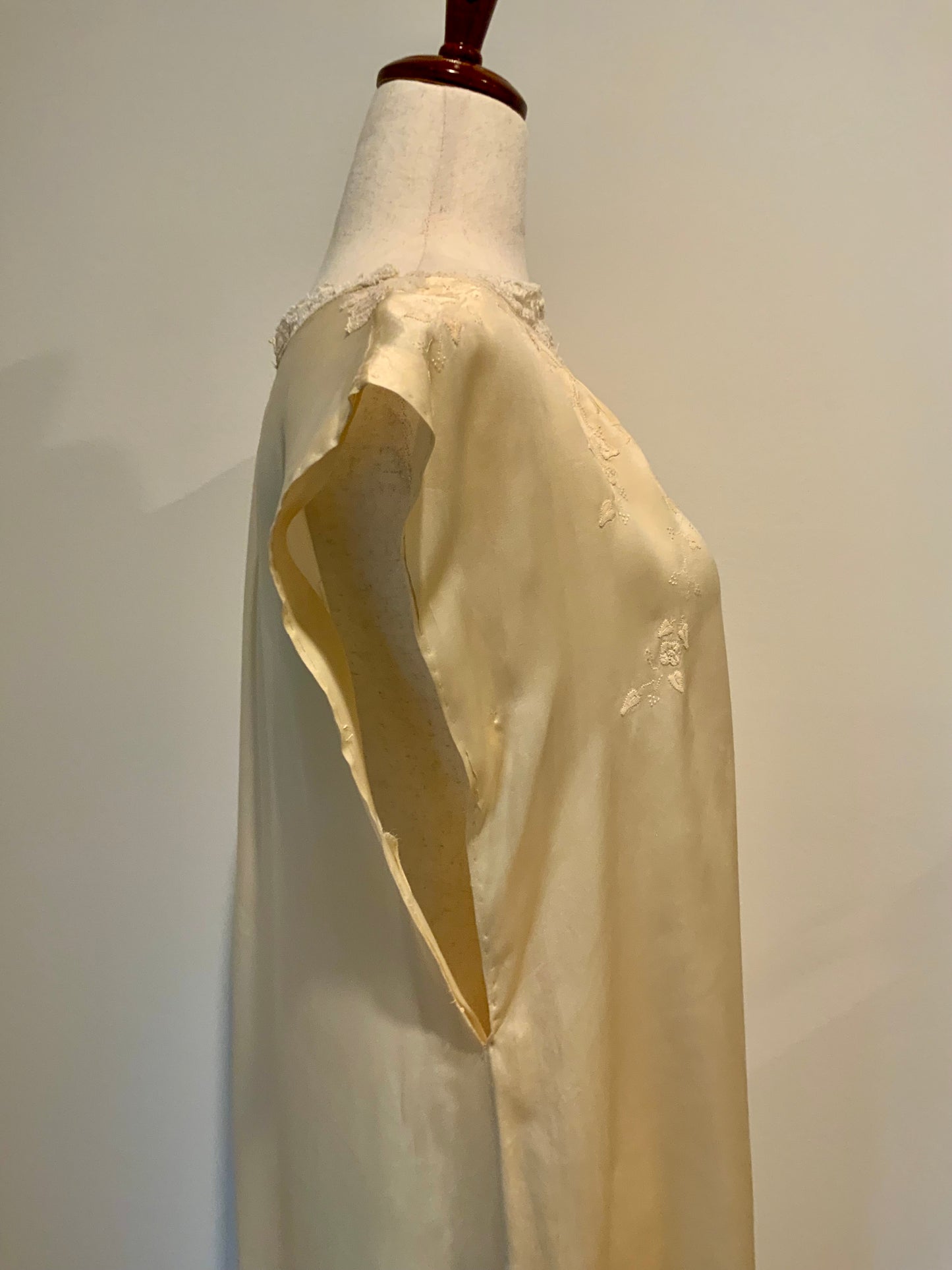 Iconic 1930s Champagne Pure Silk Nightgown | Reimagined Vintage Silk Dress-20ax