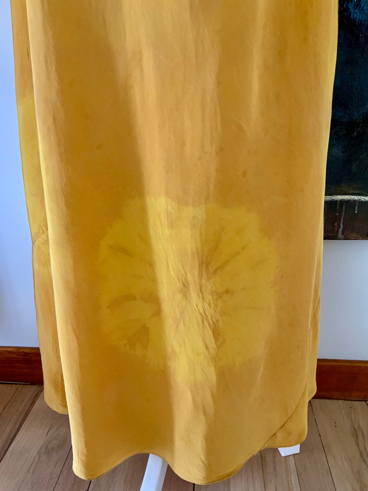 Hand Dyed Yellow Nightgown / Slip Dress - 50s - 50AX
