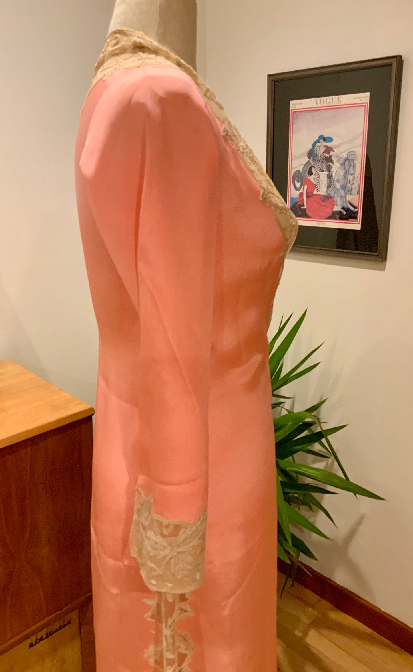 Silk Lace Robe - 50s - Luxury Lingerie-50BQ