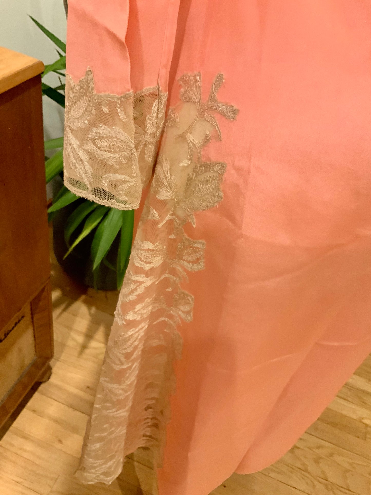 Silk Lace Robe - 50s - Luxury Lingerie-50BQ