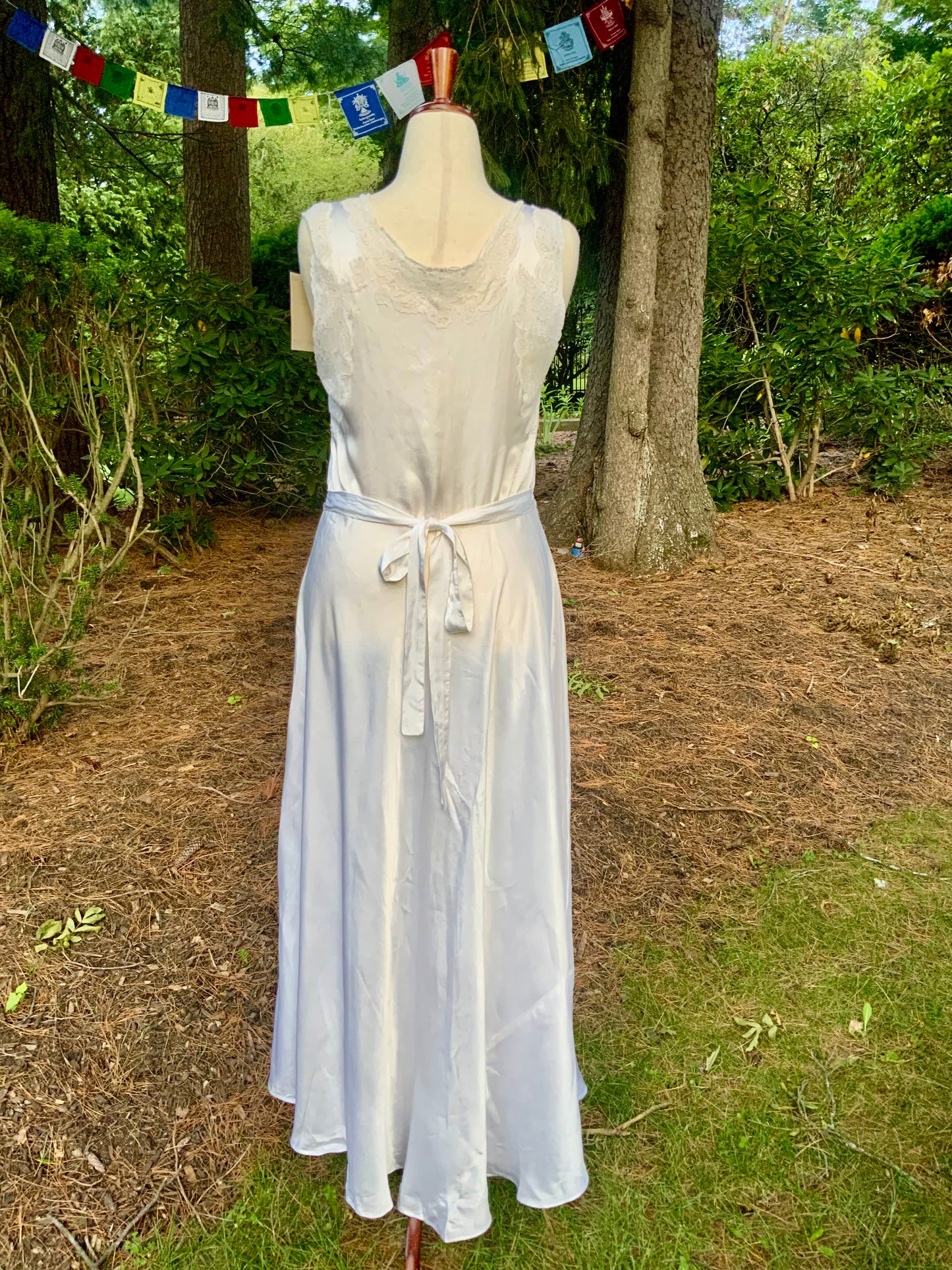 1930s Ivory Satin Lace Slip Dress | Luxury Vintage Bias Cut Nightgown | Old Hollywood Bridal Boudoir Gown | Romantic Wedding Lingerie- Bridal Nightgown
-30xx