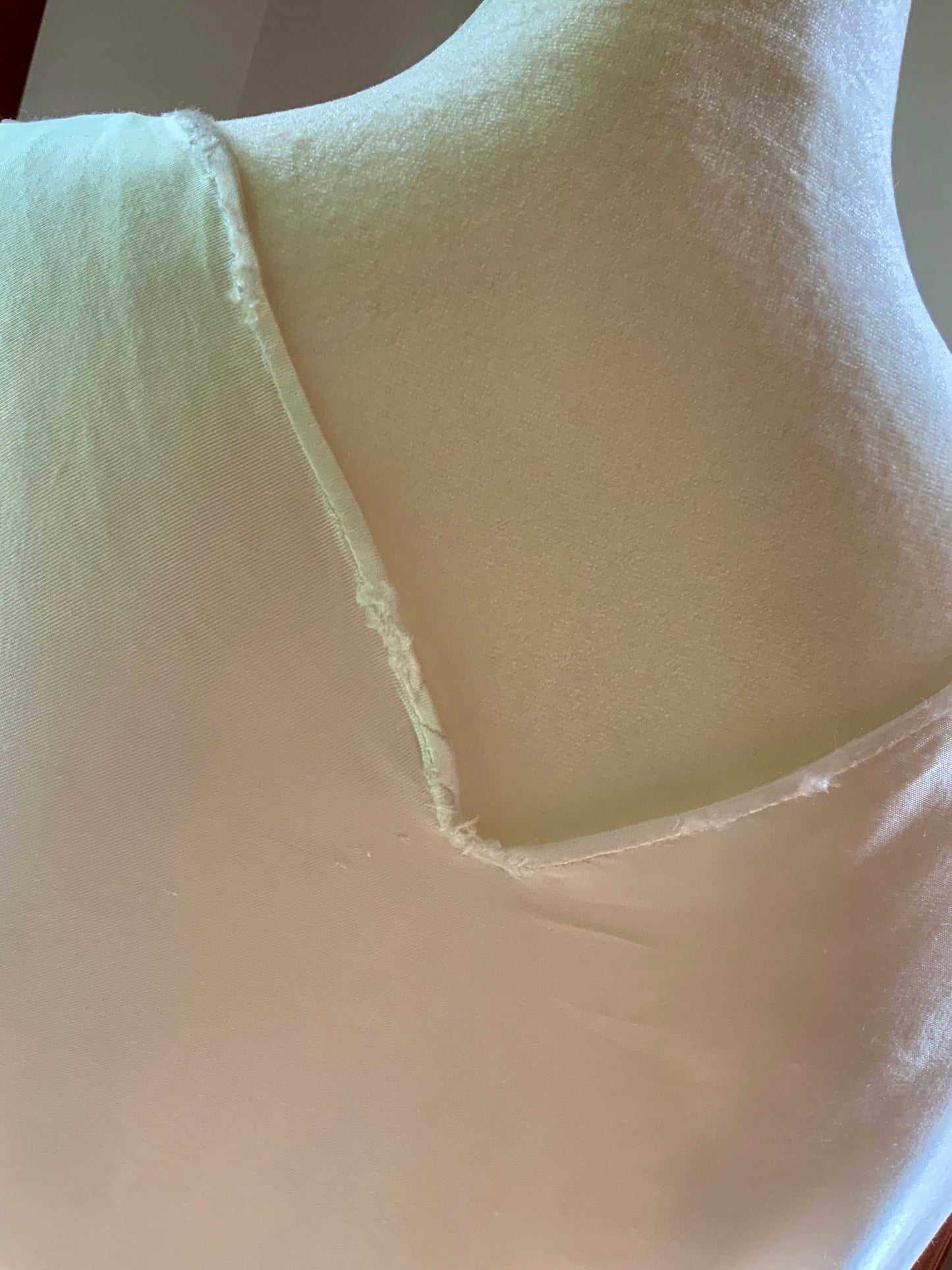 1930s Bridal Boudoir Gown | White Silk Satin Bias Cut Nightgown | Embroidered Lace Bodice | Old Hollywood Lingerie-30DH