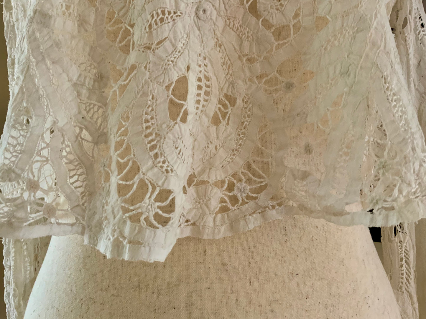 Hand Made Lace Antique Blouse - 1890