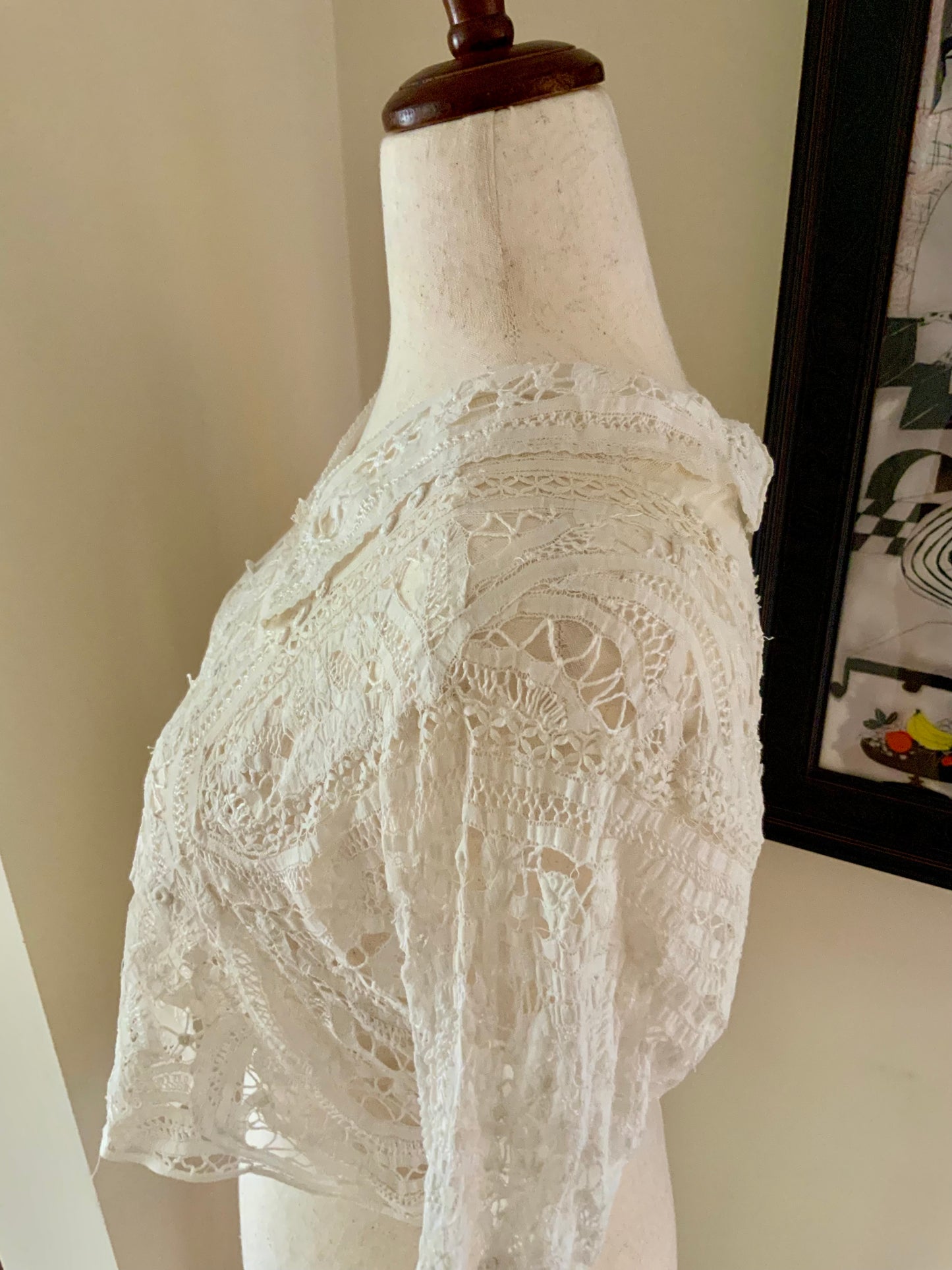 Hand Made Lace Antique Blouse - 1890