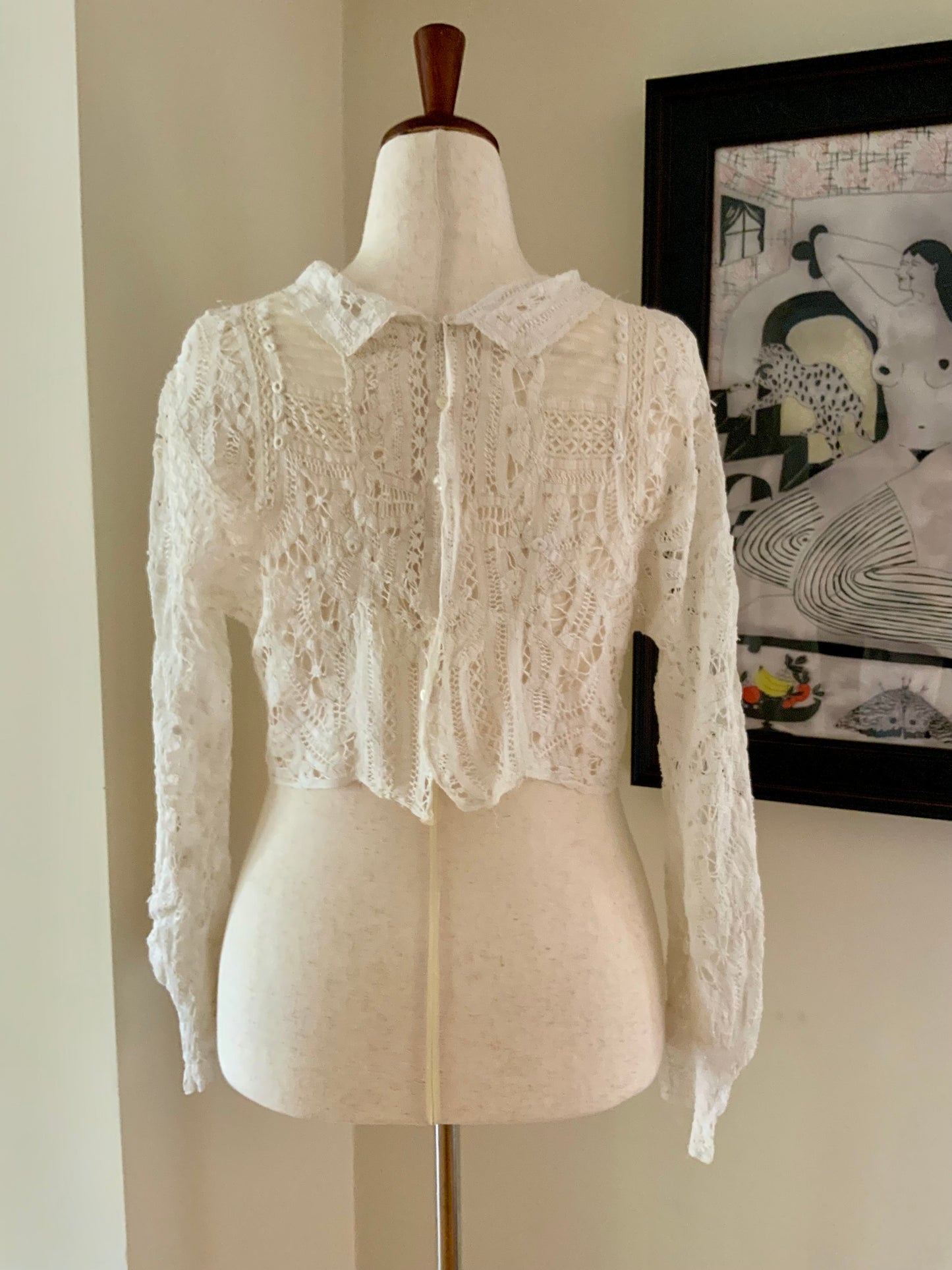 Hand Made Lace Antique Blouse - 1890