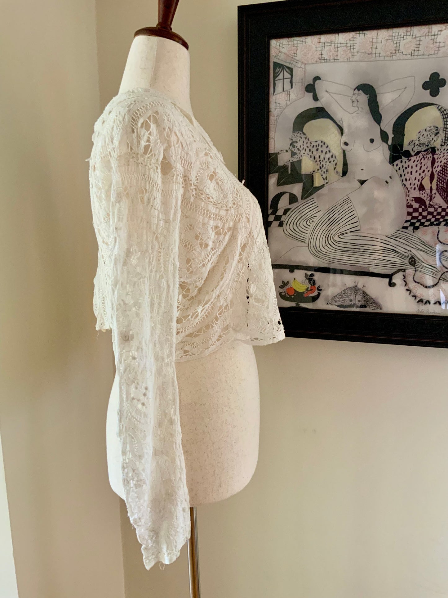 Hand Made Lace Antique Blouse - 1890