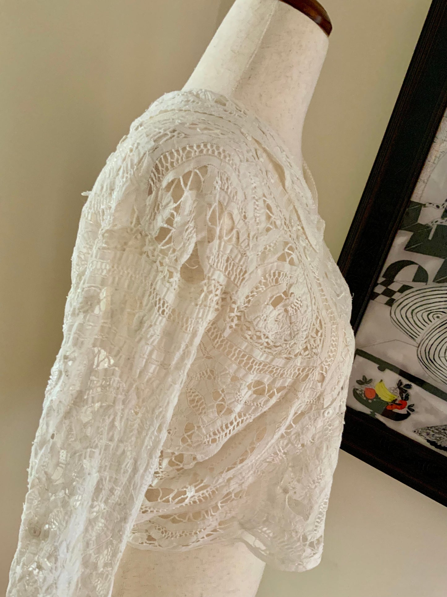 Hand Made Lace Antique Blouse - 1890