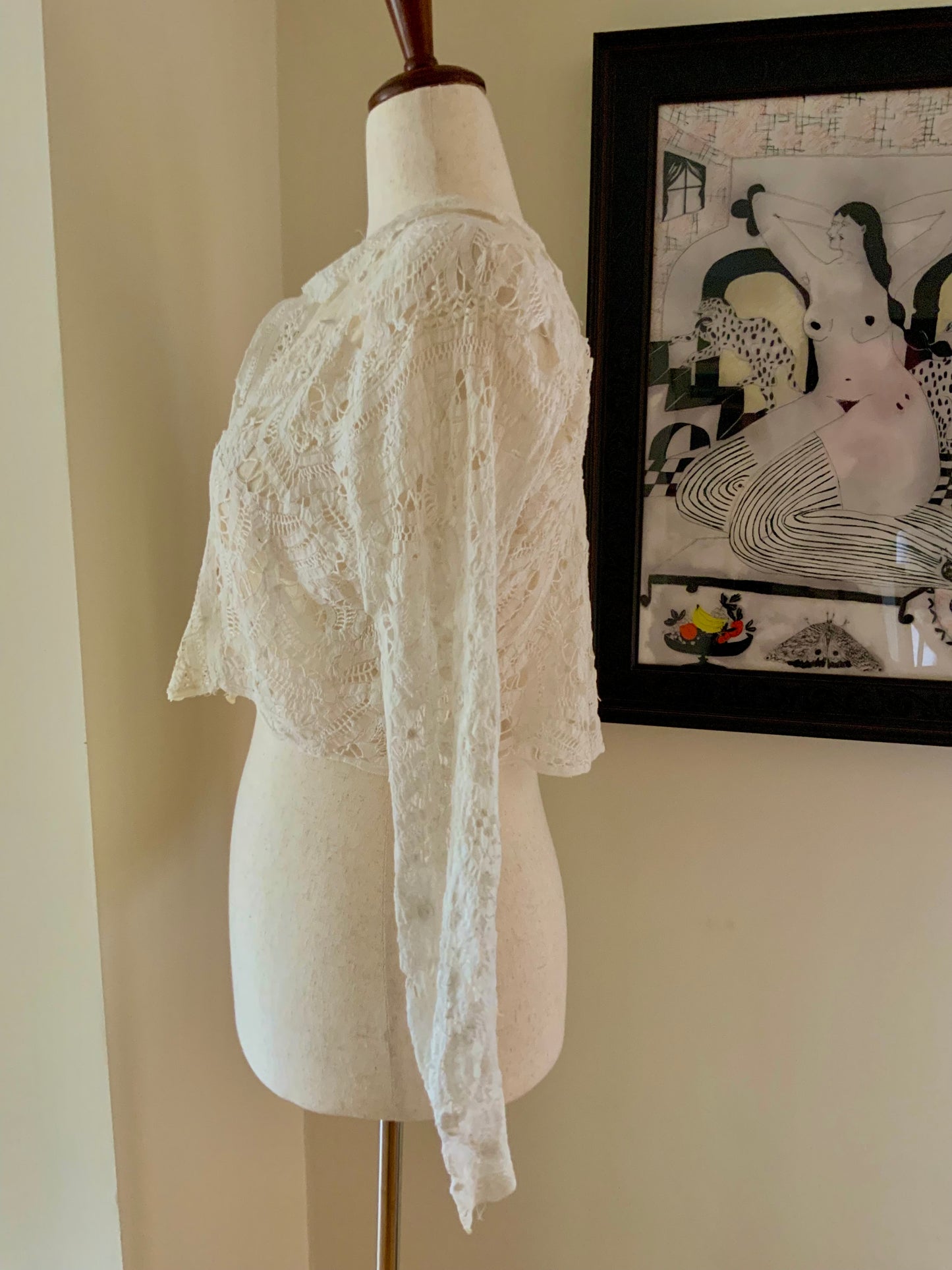 Hand Made Lace Antique Blouse - 1890