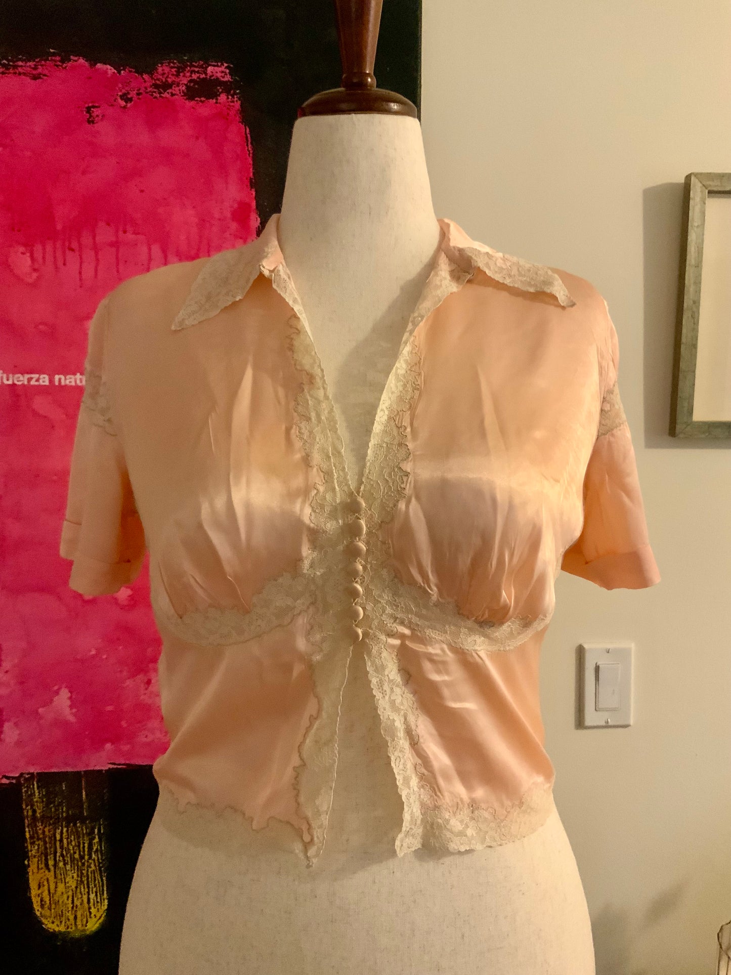 Silk Bed Jacket - 50s