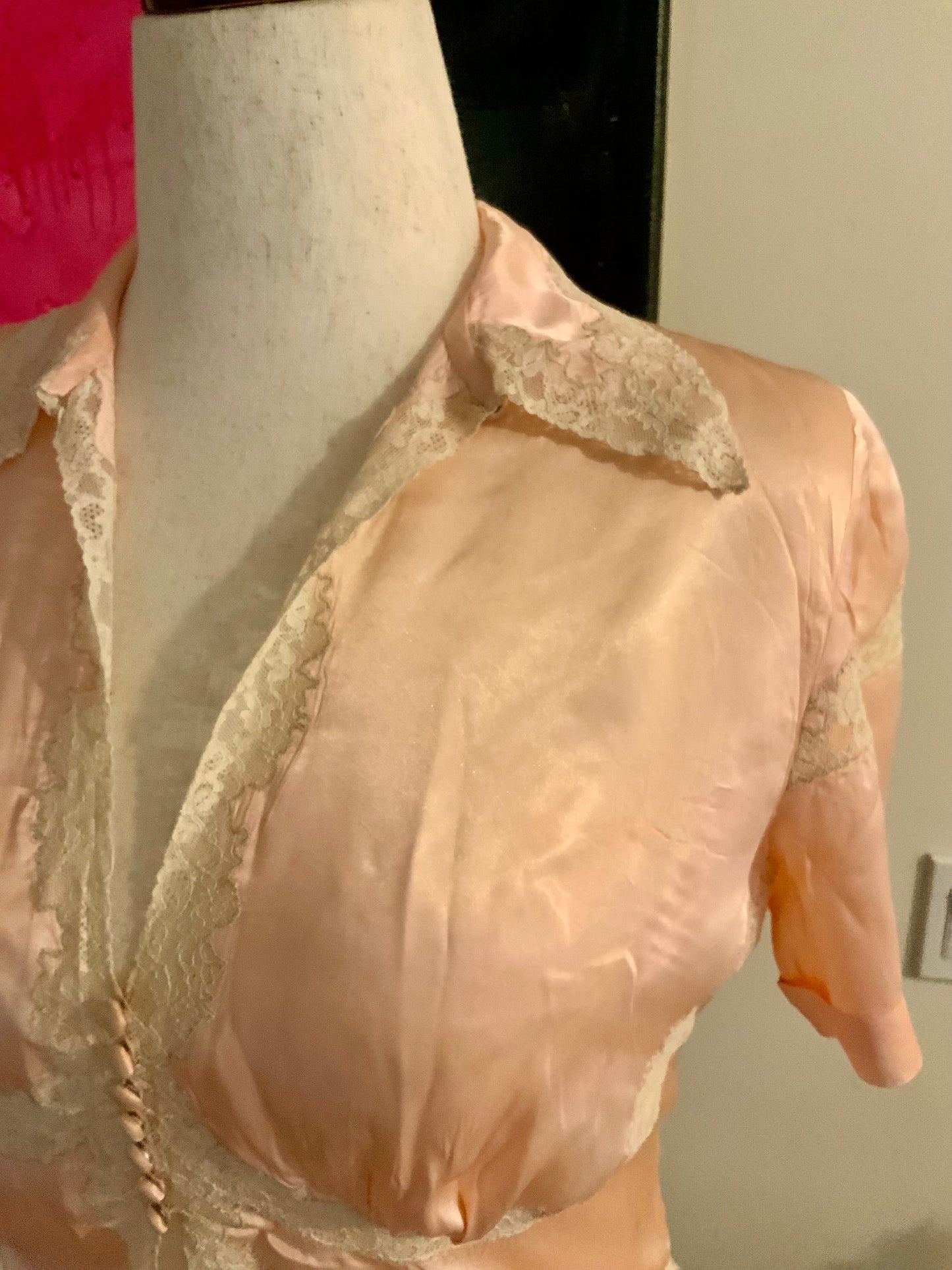 Silk Bed Jacket - 50s