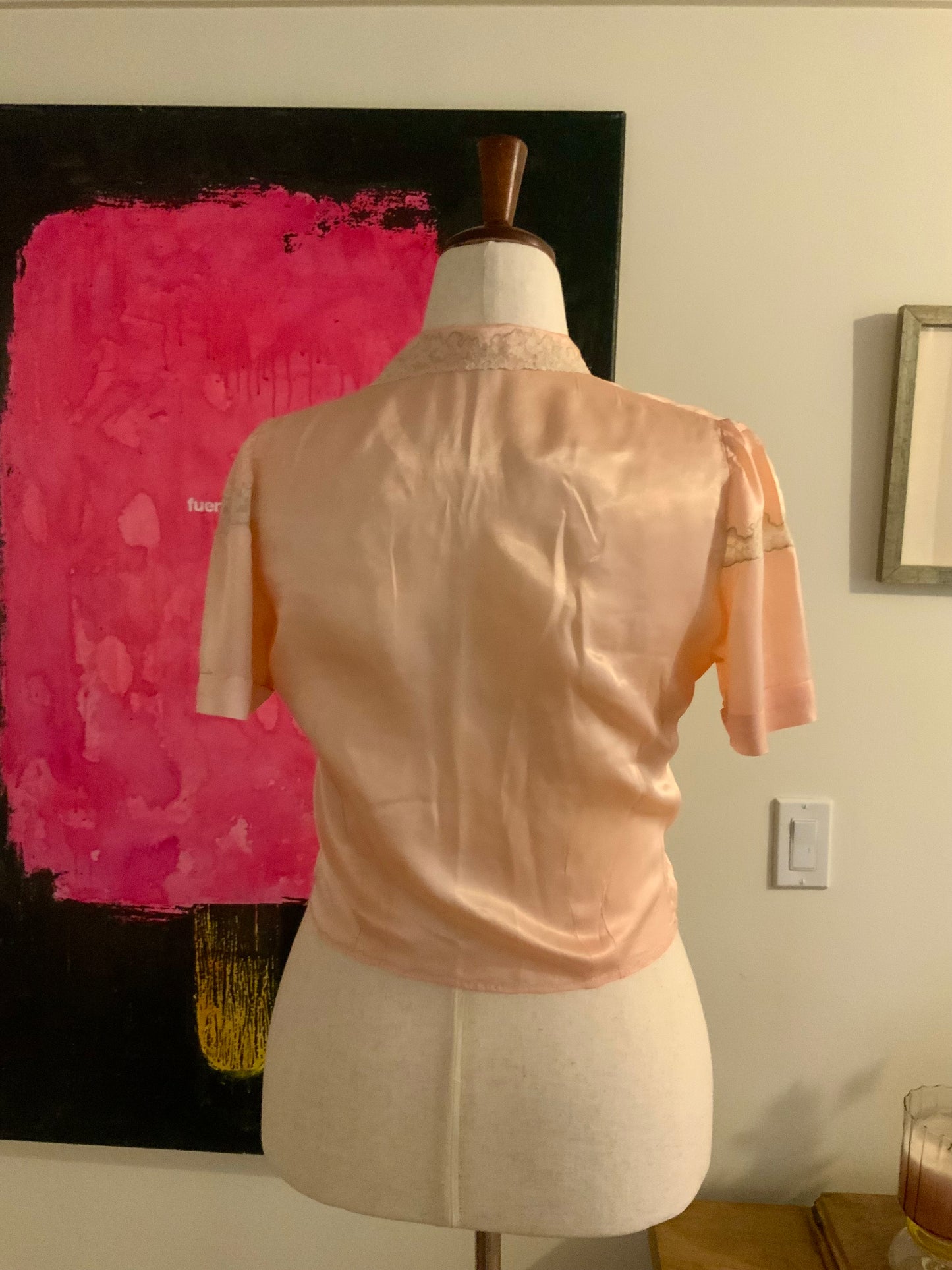 Silk Bed Jacket - 50s