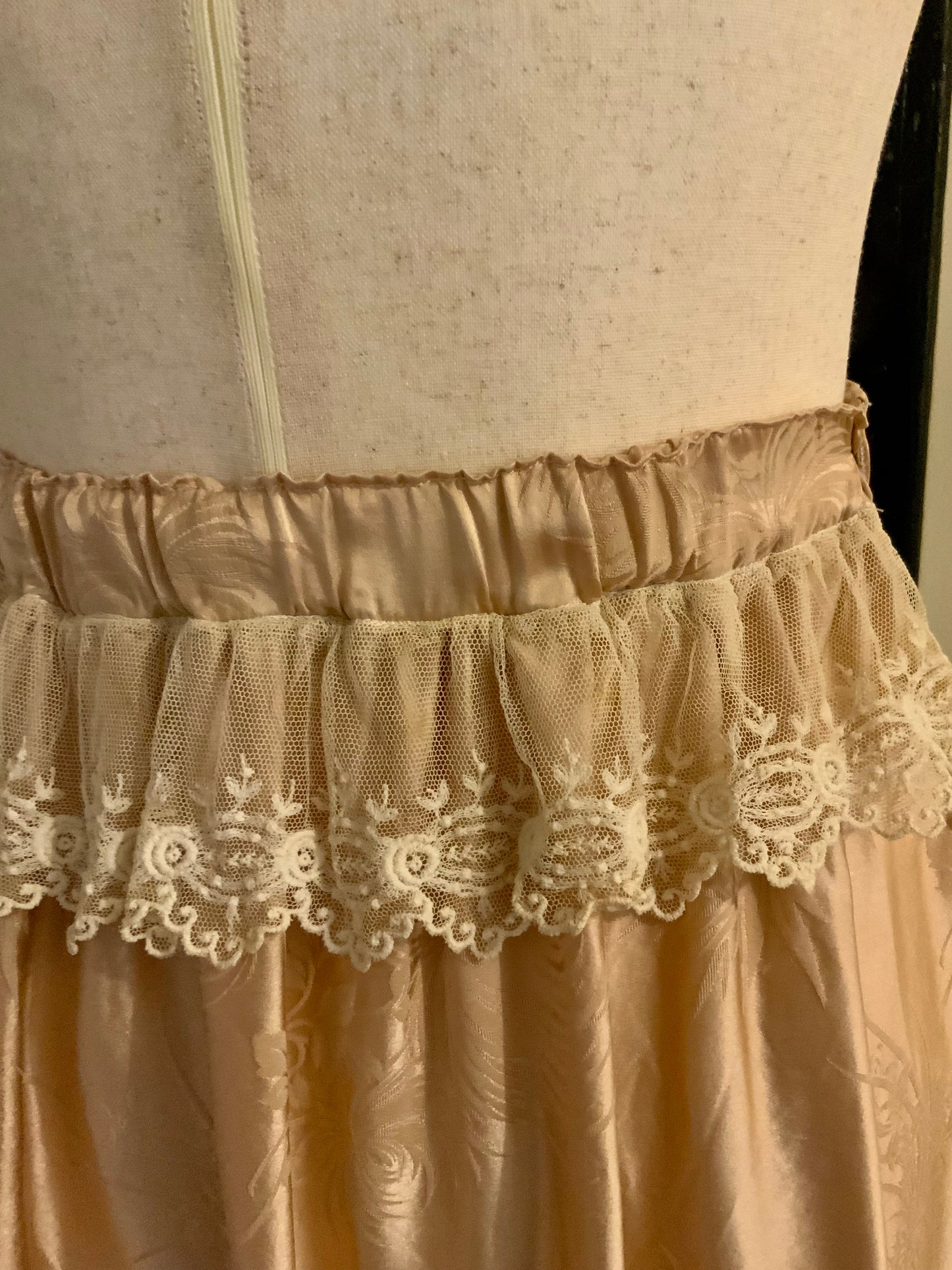 Satin Lace Skirt - 20s